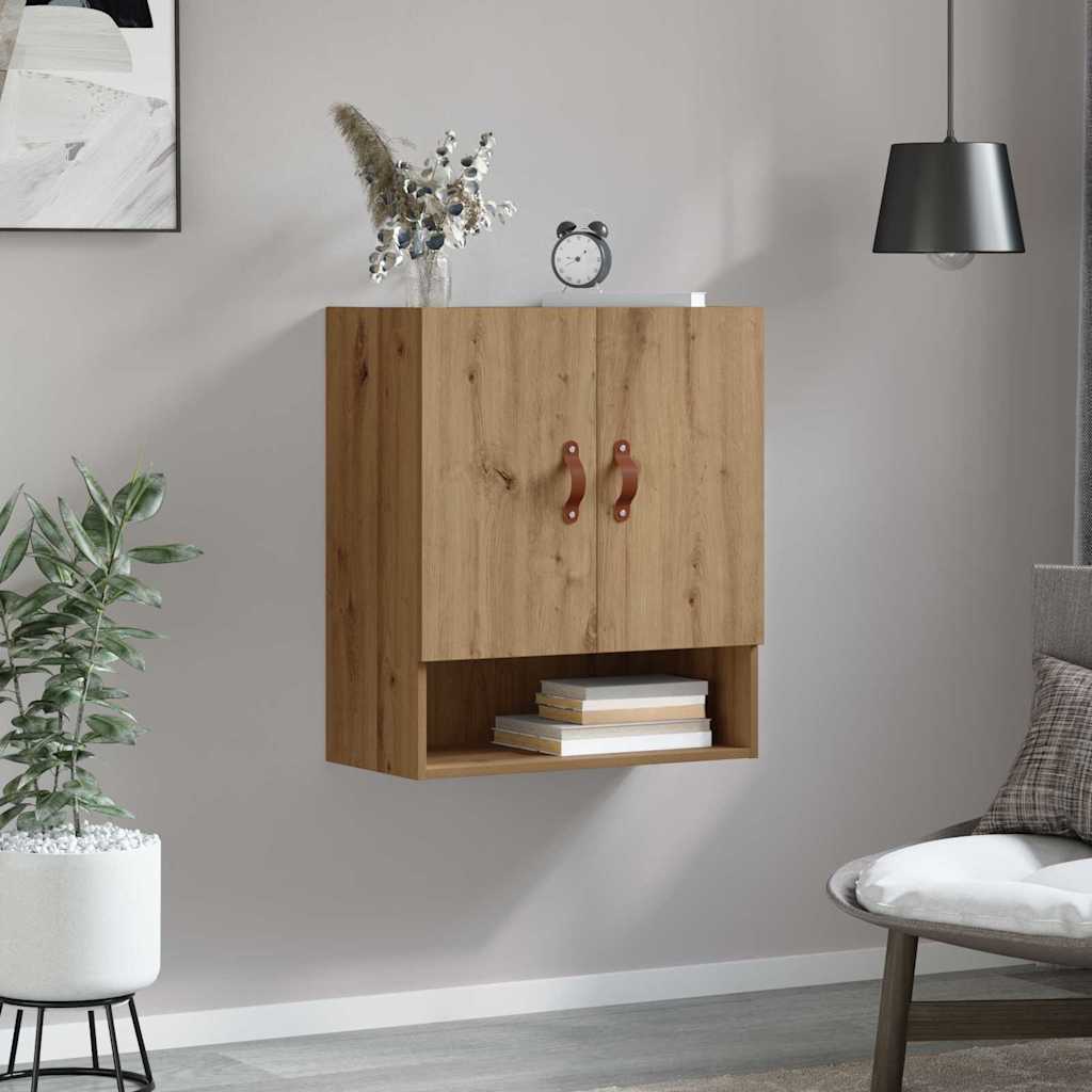 vidaXL Szafka ścienna Montowane na ścianie dąb artisan 60 x 31 x 70 cm