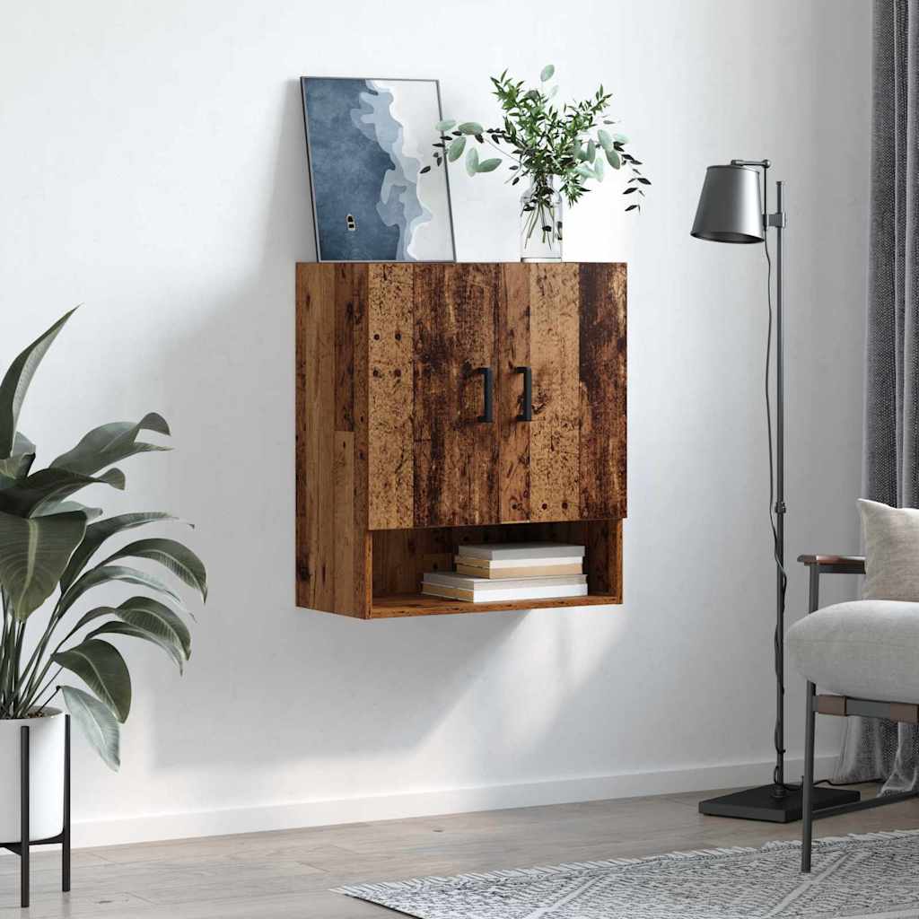 vidaXL Szafka ścienna Stare drewno 60 x 31 x 70 cm
