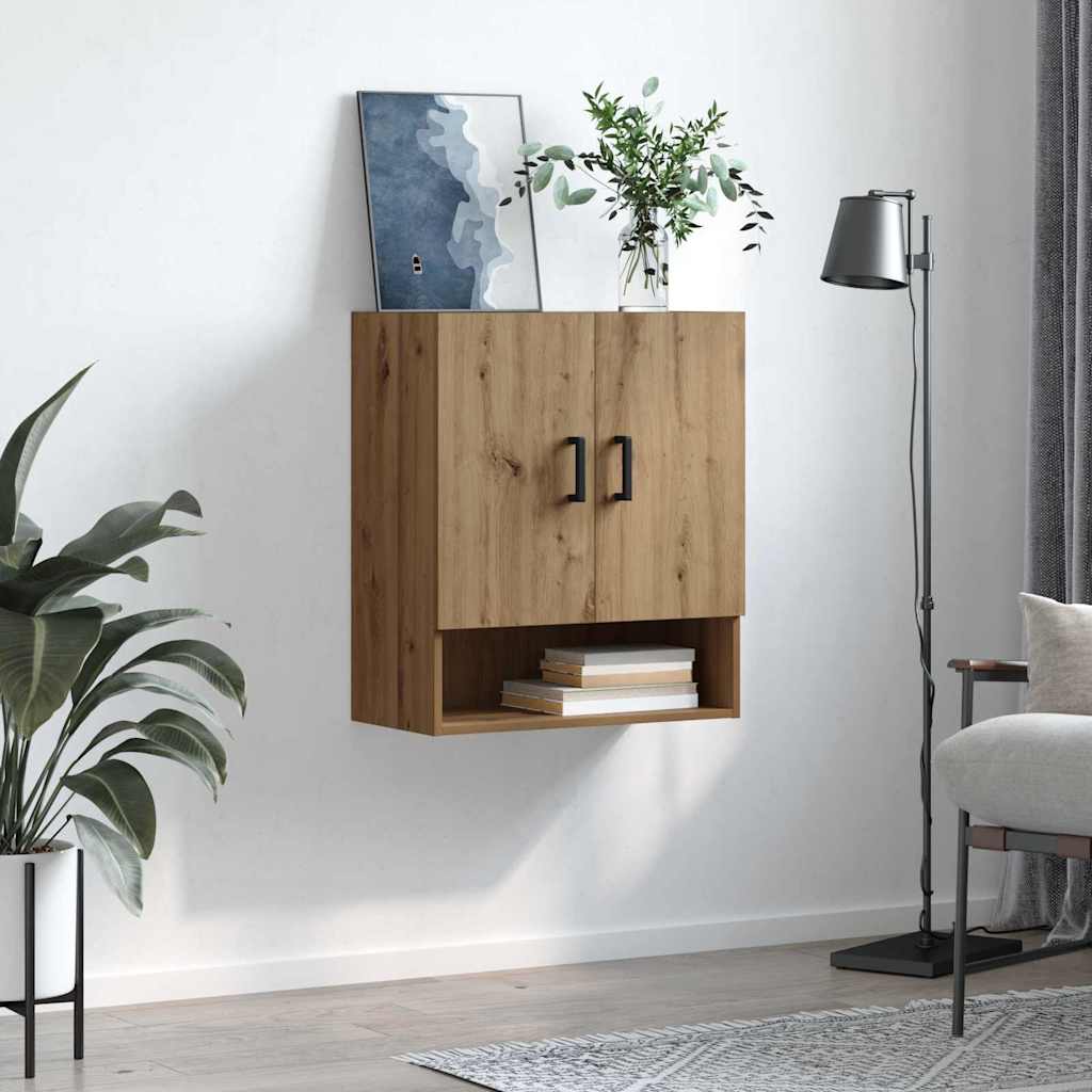 vidaXL Szafka ścienna Montowane na ścianie dąb artisan 60 x 31 x 70 cm