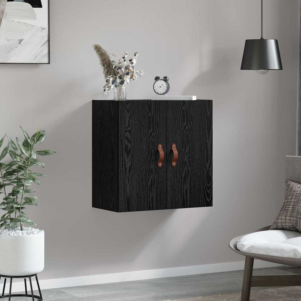 vidaXL Szafka ścienna Montowane na ścianie Czarny dąb 60 x 31 x 60 cm
