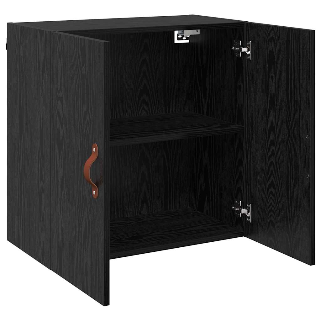 vidaXL Szafka ścienna Montowane na ścianie Czarny dąb 60 x 31 x 60 cm