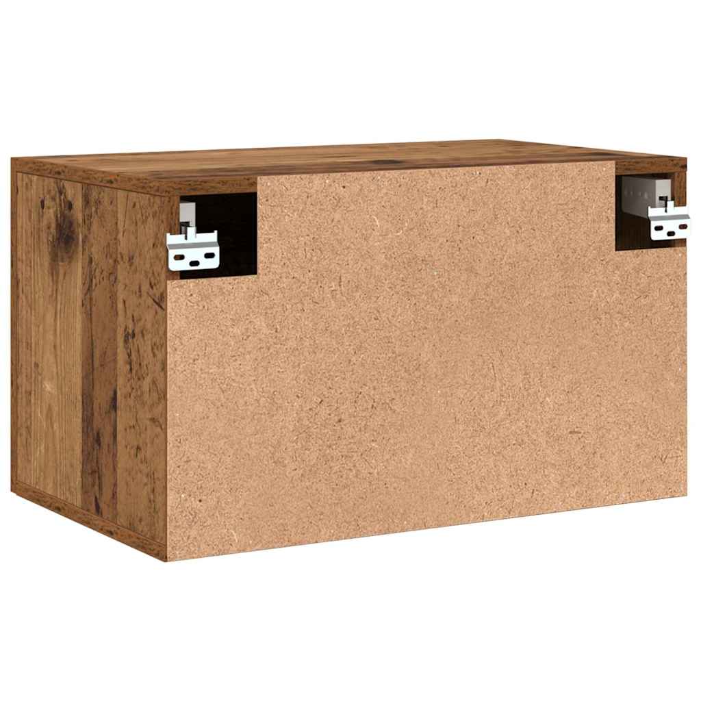 vidaXL Szafka ścienna Stare drewno 60 x 36,5 x 35 cm