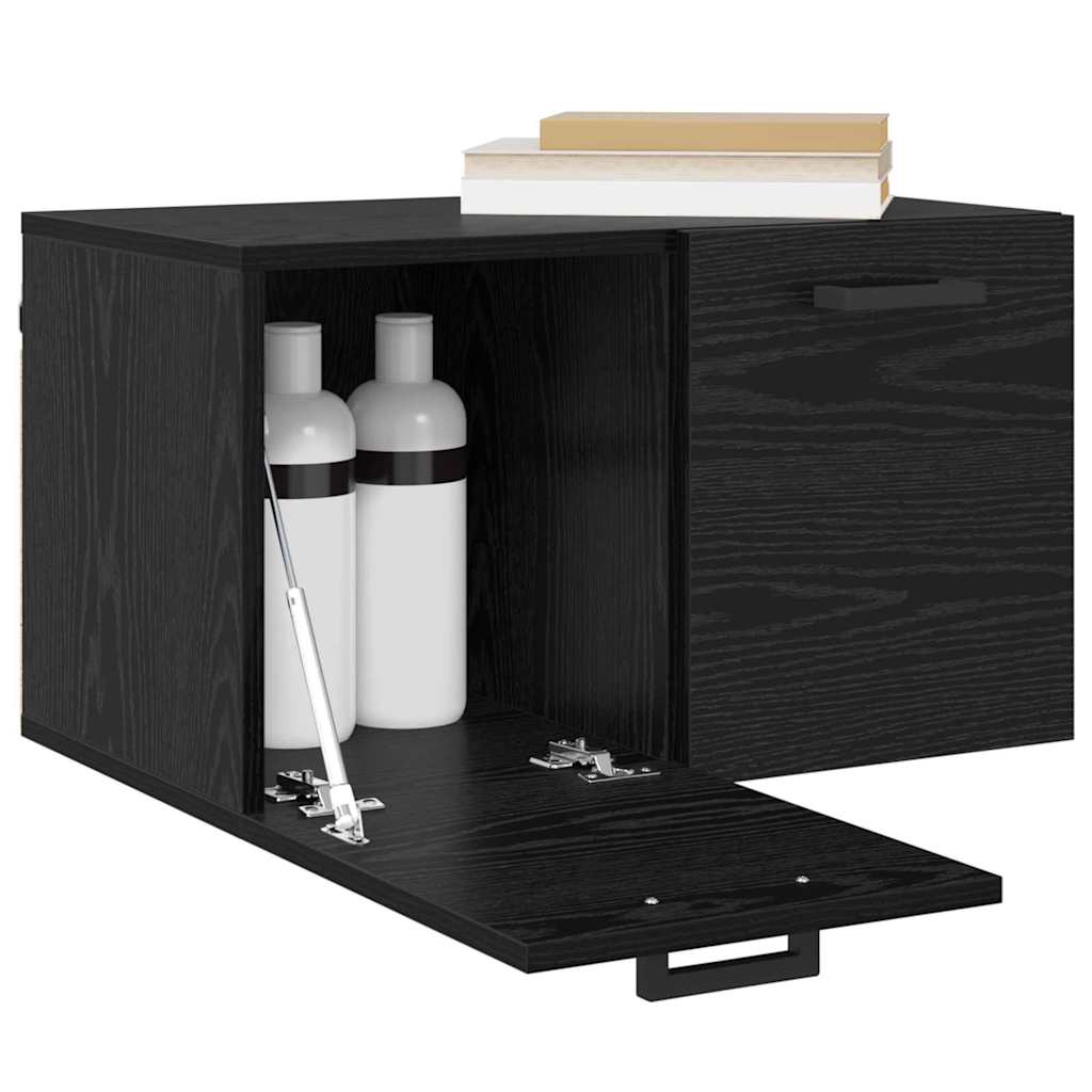 vidaXL Szafka ścienna Czarny Dąb 60 x 36,5 x 35 cm