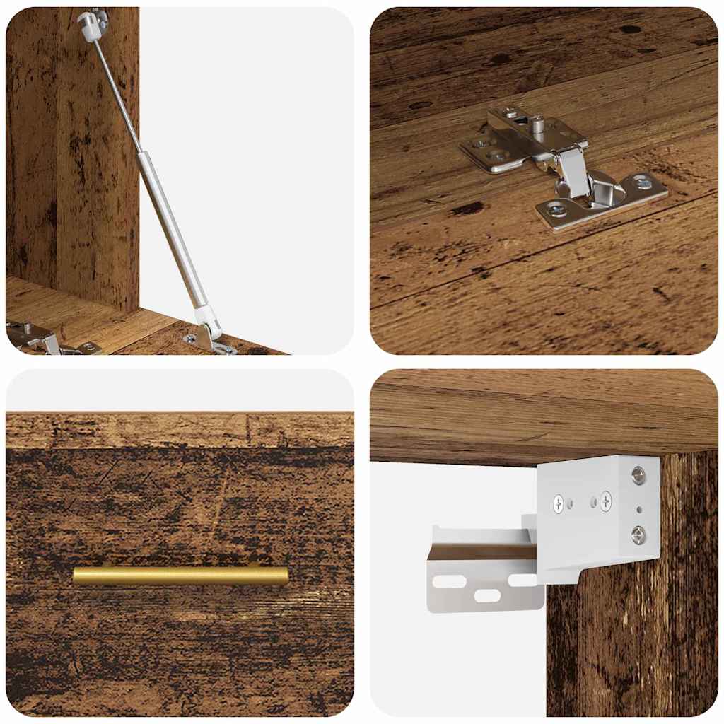 vidaXL Szafka ścienna 80 x 36.5 x 35 cm Drewno inżynieryjne