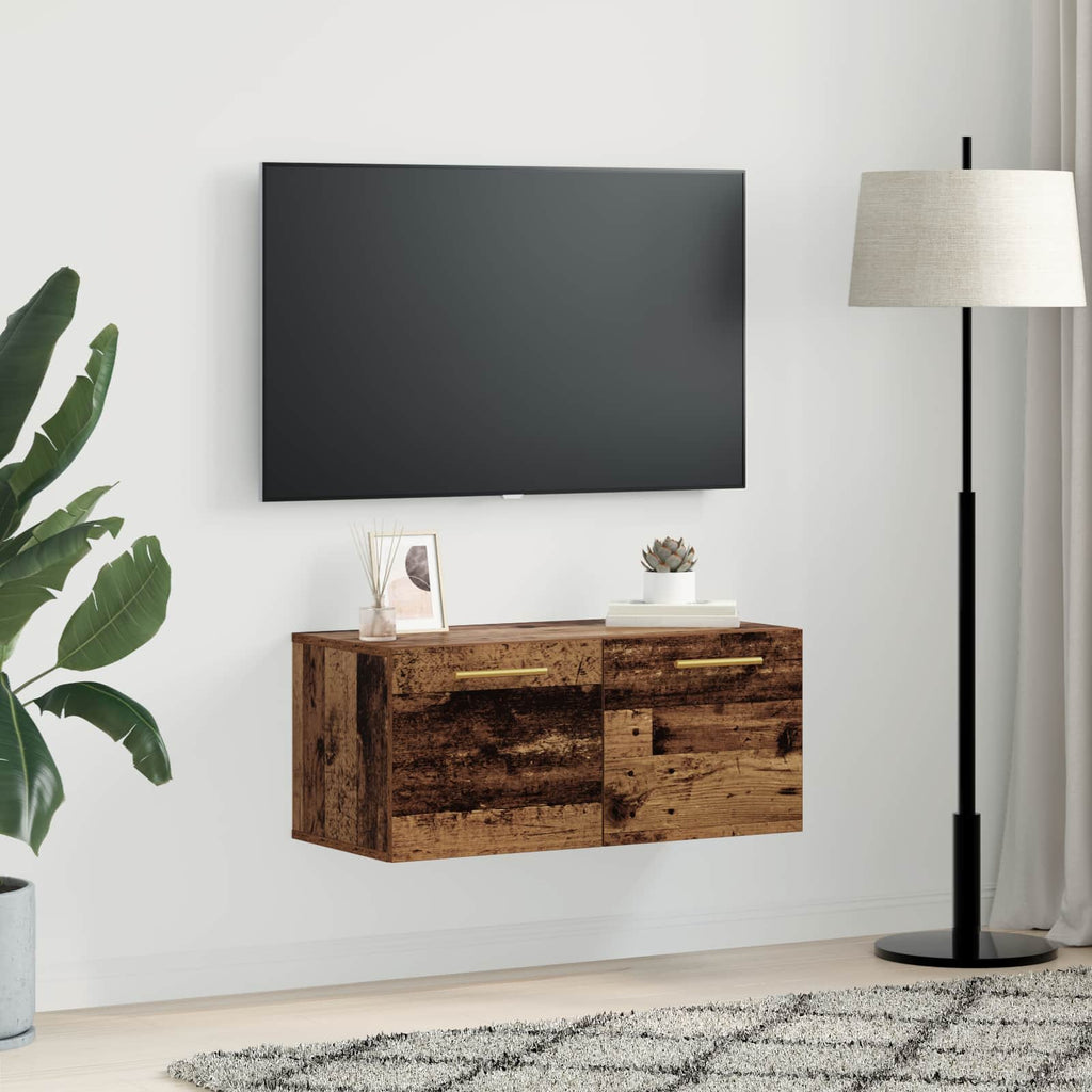 vidaXL Szafka ścienna 80 x 36.5 x 35 cm Drewno inżynieryjne