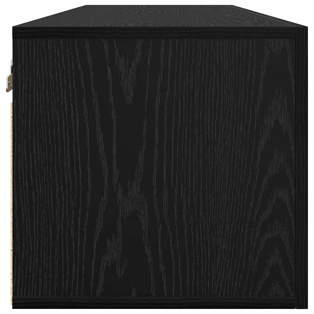 vidaXL Szafka ścienna 80 x 36.5 x 35 cm Drewno inżynieryjne Czarny dąb