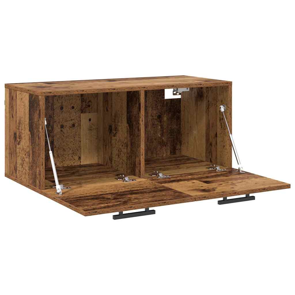 vidaXL Szafka ścienna Stare drewno 80 x 36.5 x 35 cm