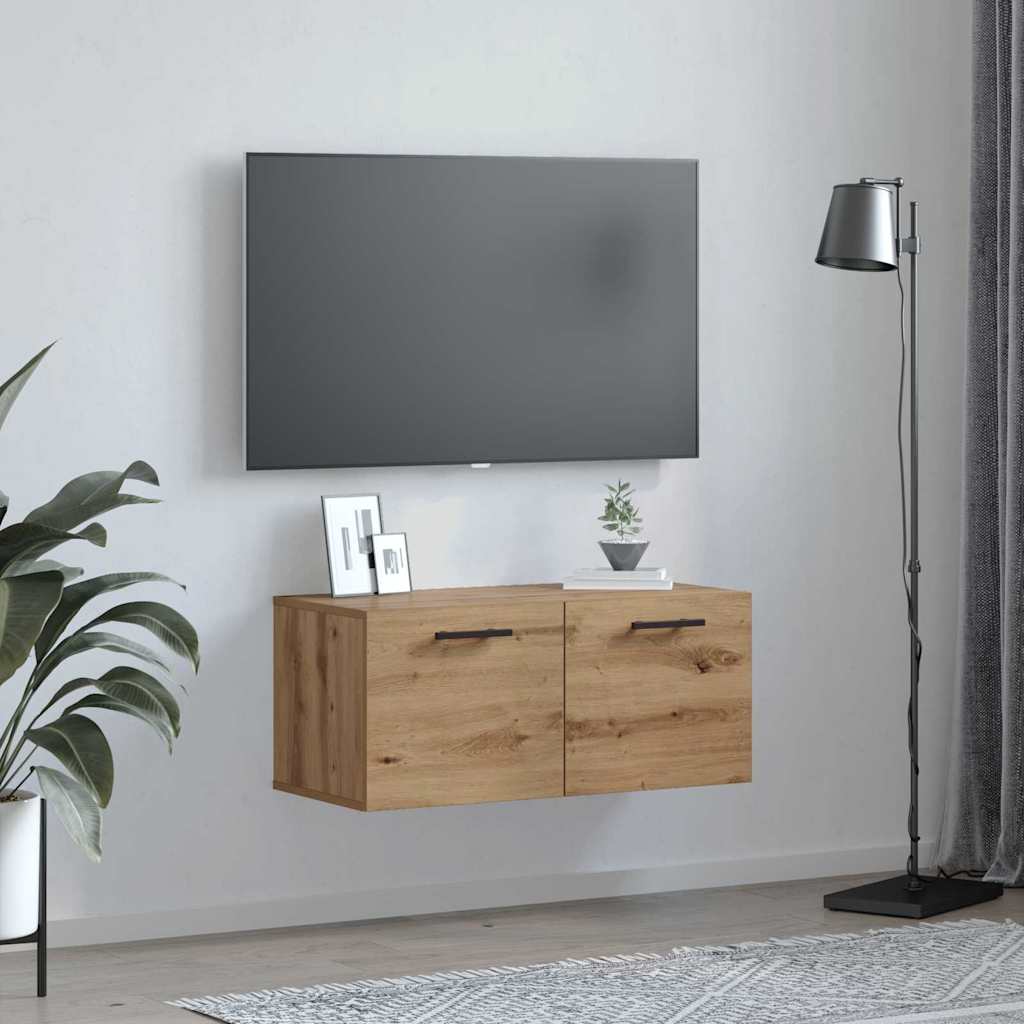 vidaXL Szafka ścienna dąb artisan 80 x 36.5 x 35 cm