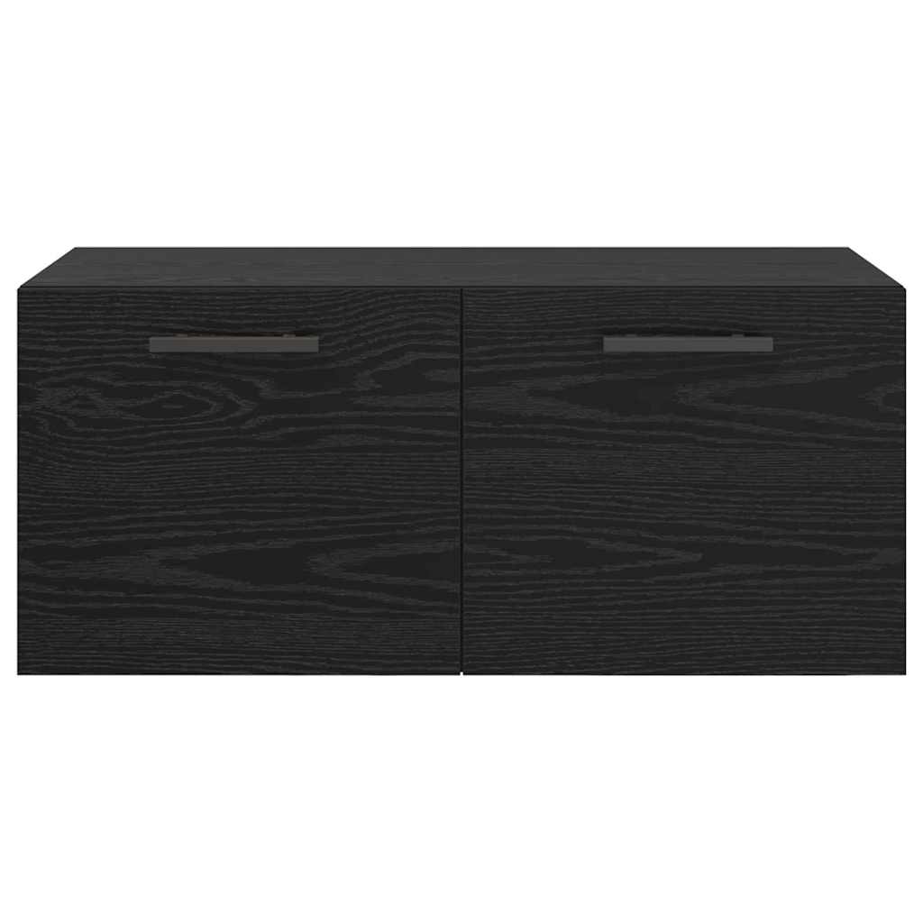 vidaXL Szafka ścienna Czarny dąb 80 x 36.5 x 35 cm