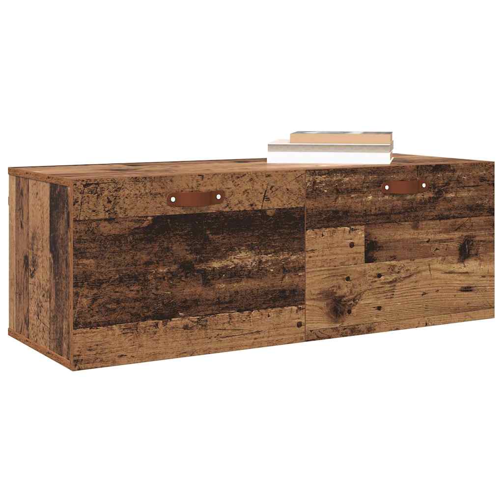 vidaXL Szafka ścienna Stare drewno 100 x 36,5 x 35 cm