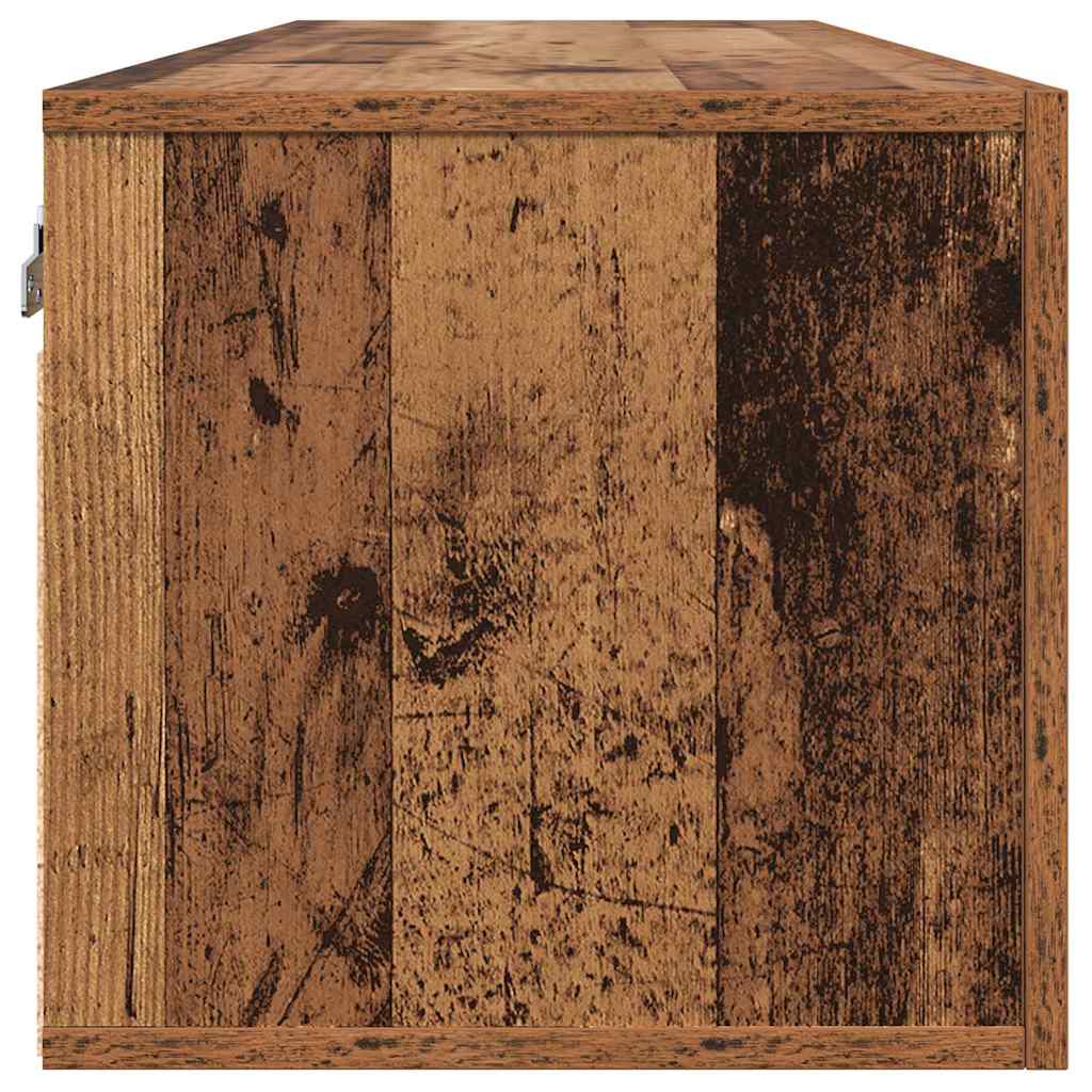 vidaXL Szafka ścienna Stare drewno 100 x 36,5 x 35 cm