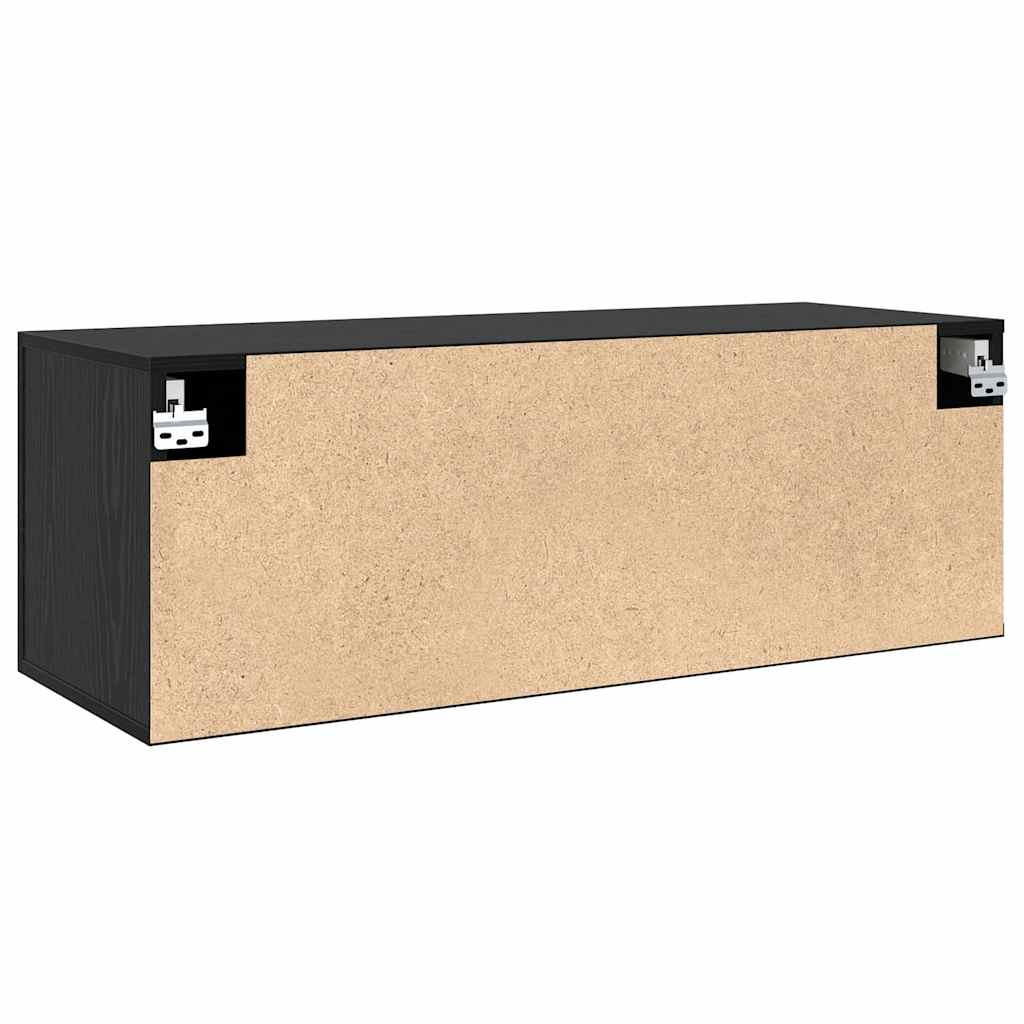 vidaXL Szafka ścienna Czarny Dąb 100 x 36,5 x 35 cm