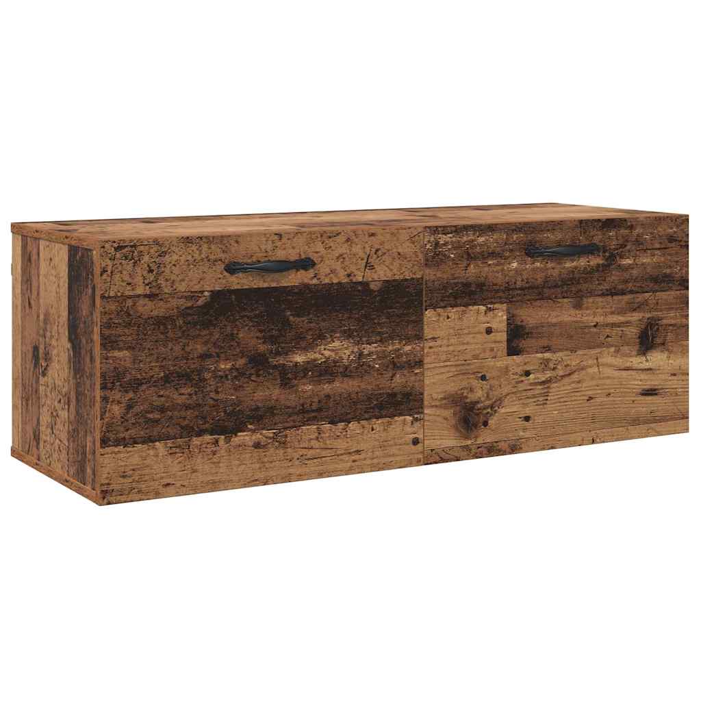vidaXL Szafka ścienna Stare drewno 100 x 36,5 x 35 cm