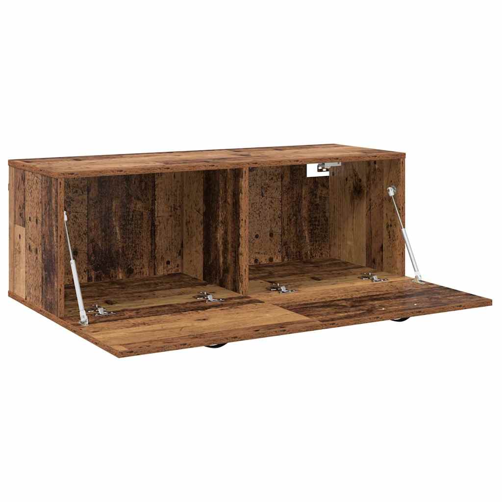 vidaXL Szafka ścienna Stare drewno 100 x 36,5 x 35 cm