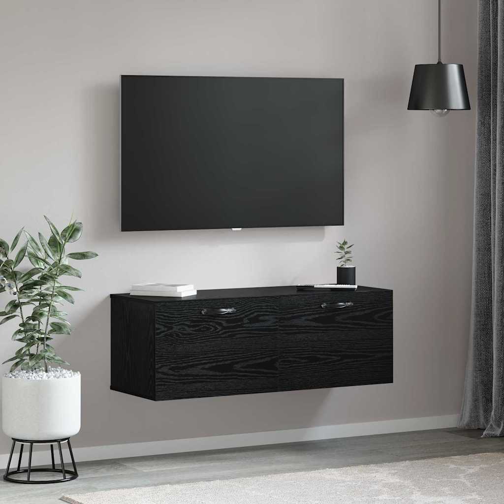vidaXL Szafka ścienna Czarny Dąb 100 x 36,5 x 35 cm