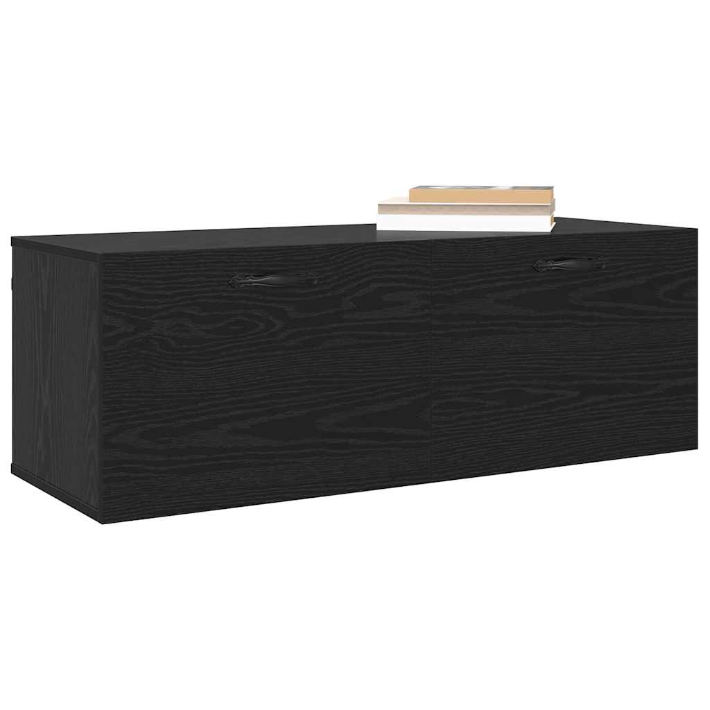 vidaXL Szafka ścienna Czarny Dąb 100 x 36,5 x 35 cm