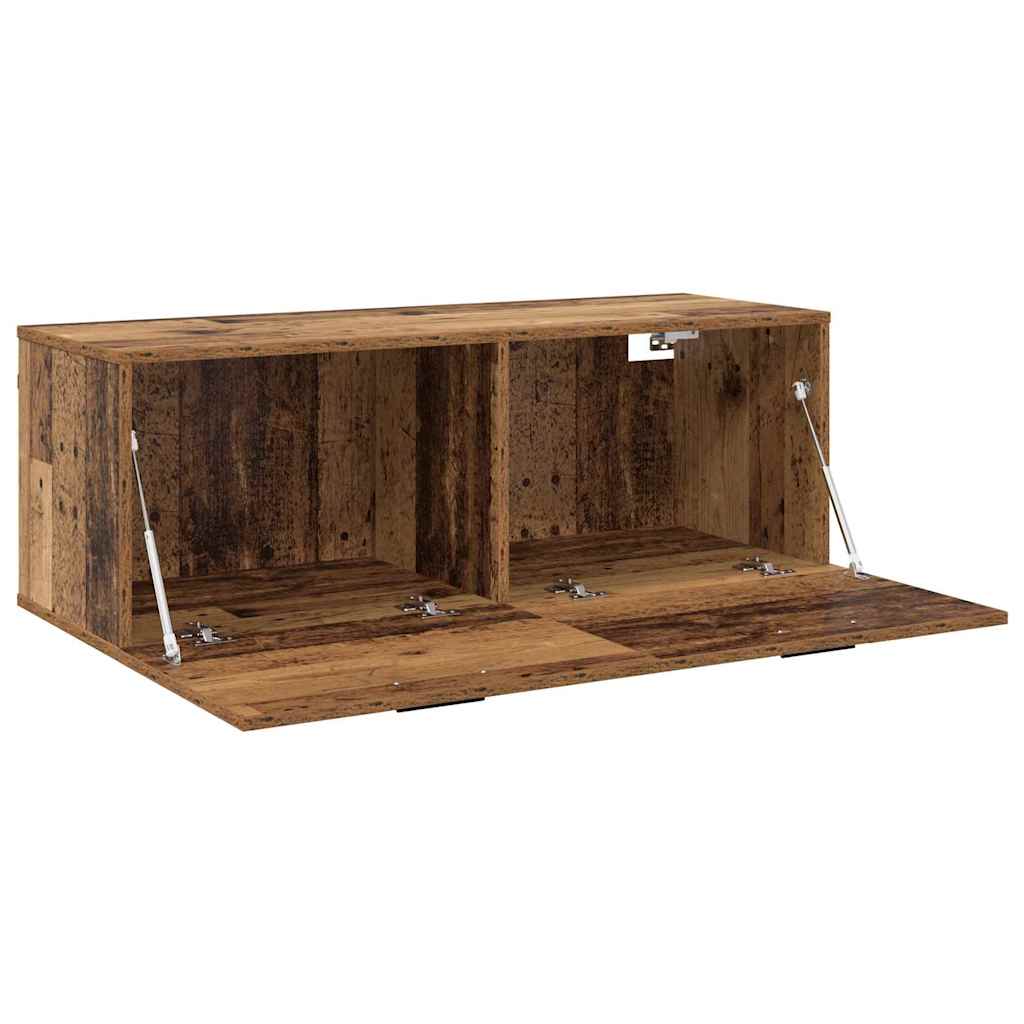 vidaXL Szafka ścienna Stare drewno 100 x 36,5 x 35 cm