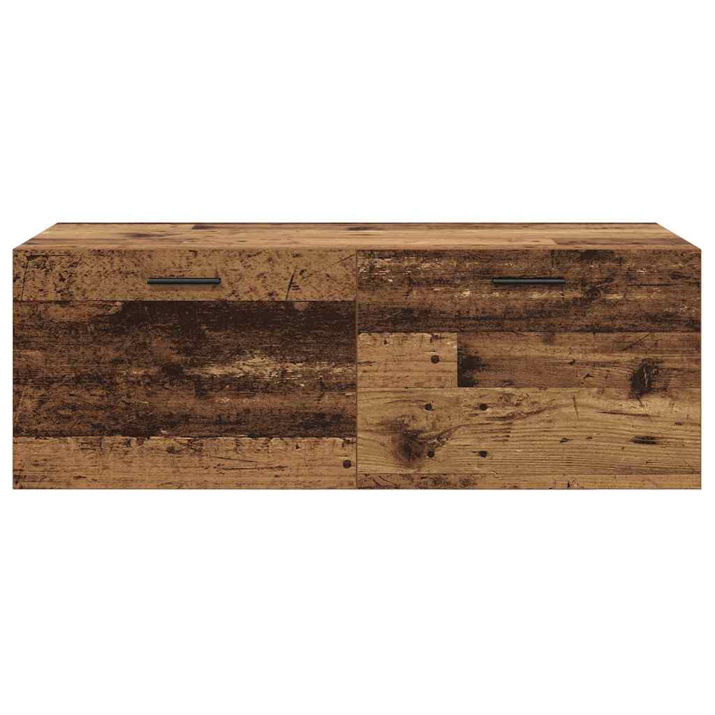 vidaXL Szafka ścienna Stare drewno 100 x 36,5 x 35 cm