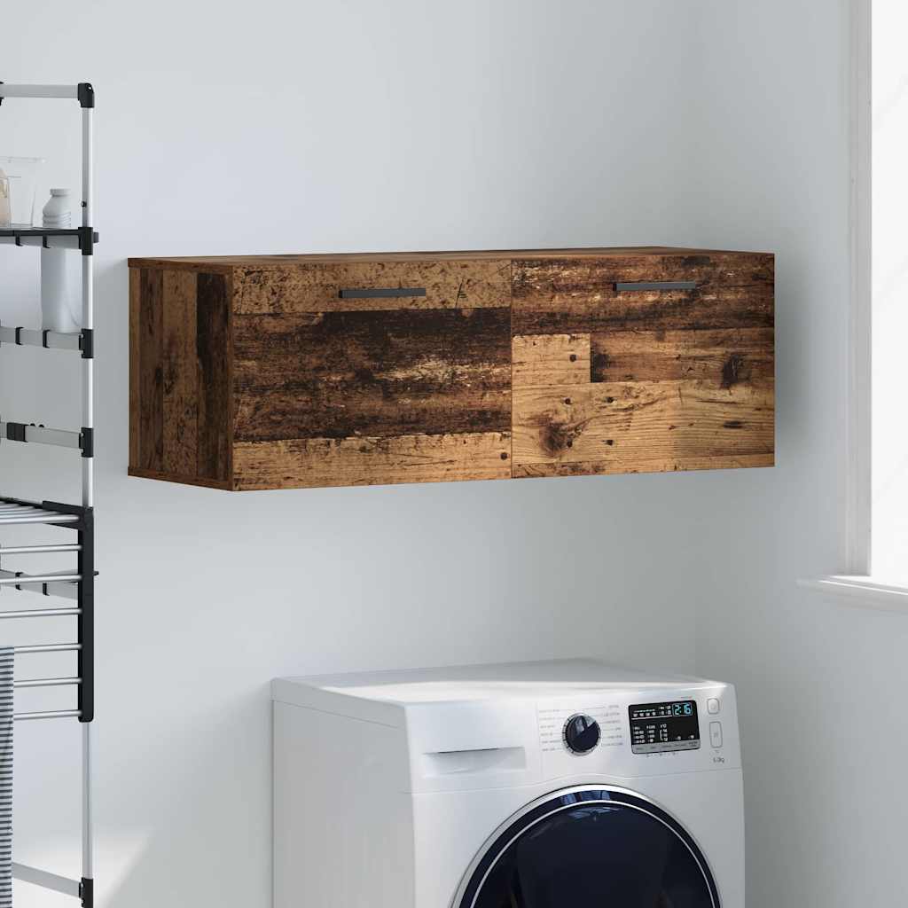 vidaXL Szafka ścienna Stare drewno 100 x 36.5 x 35 cm