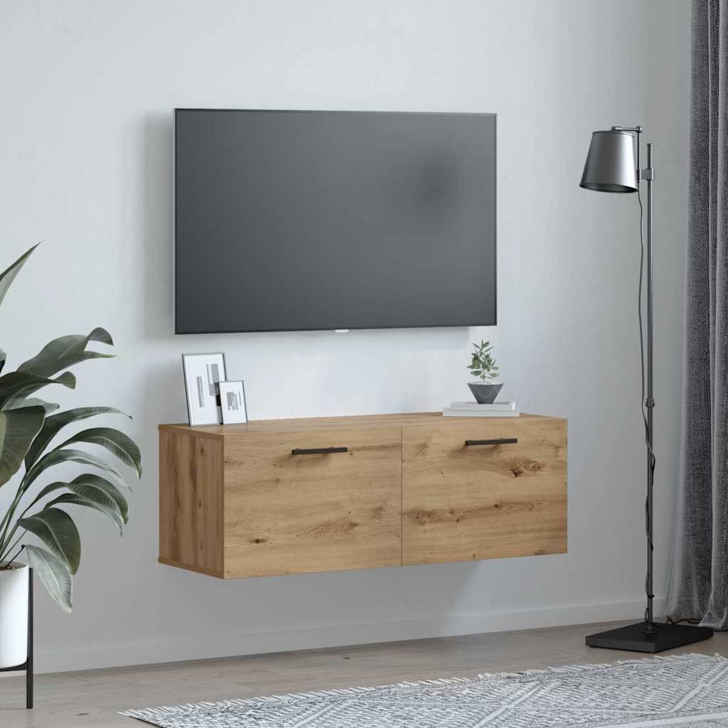 vidaXL Szafka ścienna dąb artisan 100 x 36.5 x 35 cm