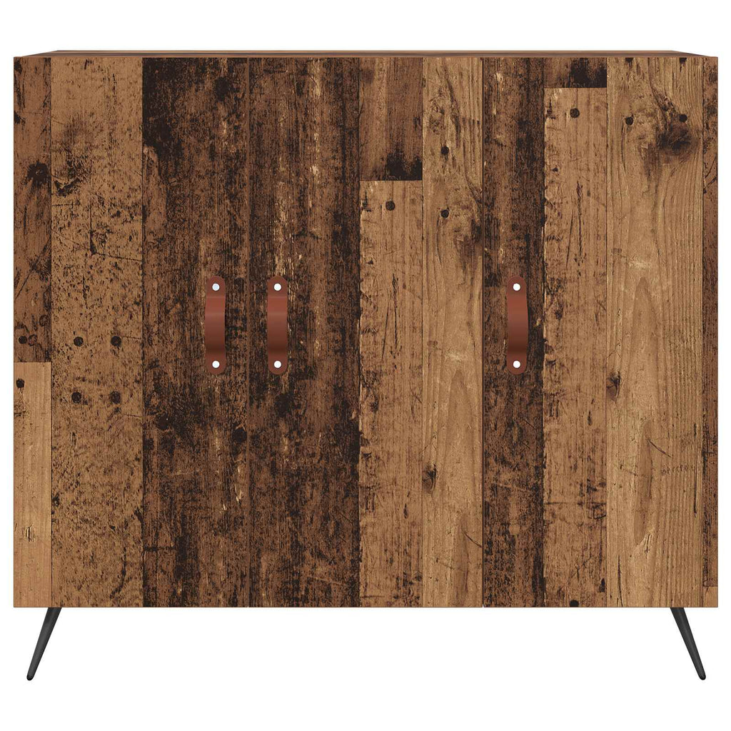 vidaXL Bufet Stare drewno 89,5 x 34 x 80 cm Materiał drewnopochodny