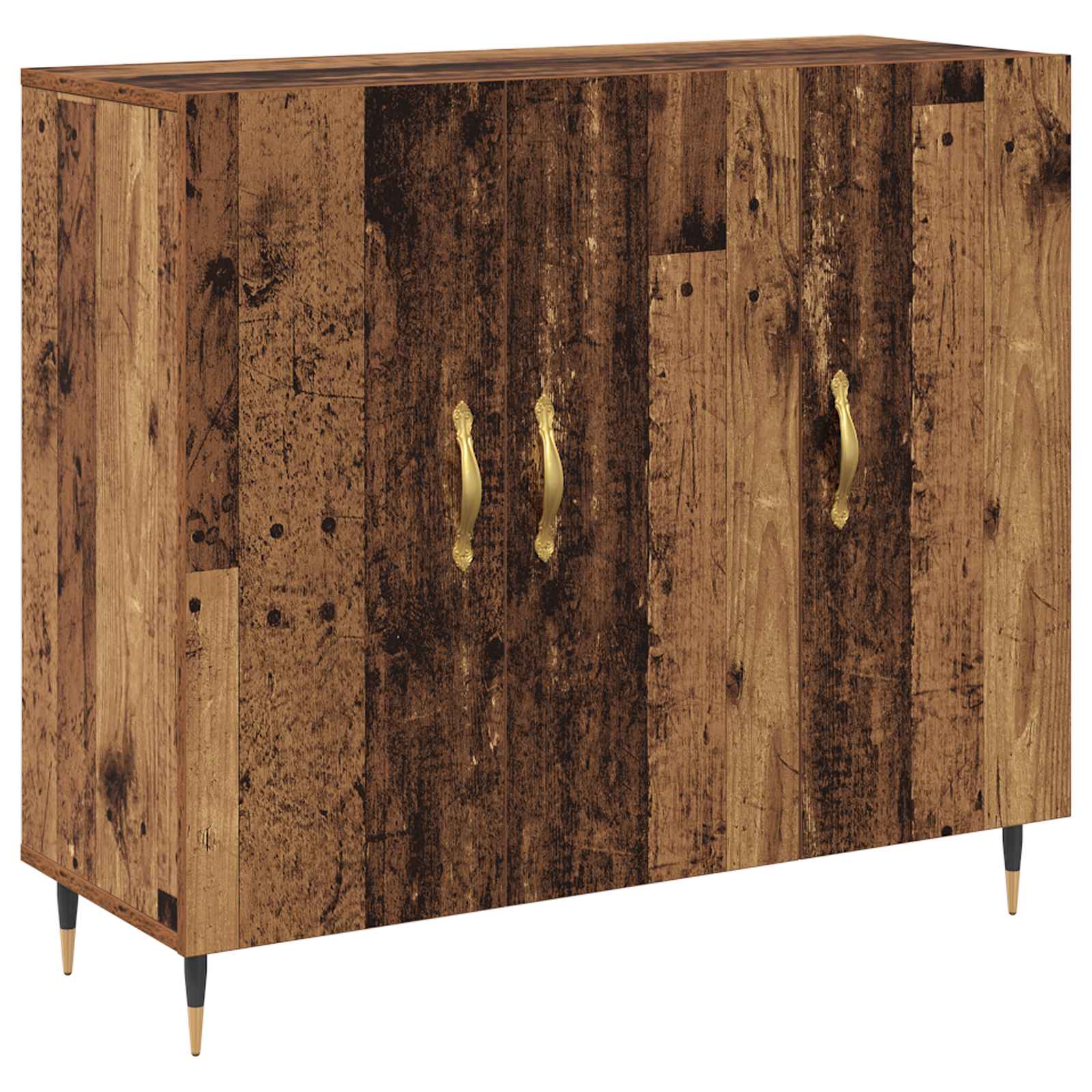 vidaXL Bufet Stare drewno 90 x 34 x 80 cm Materiał drewnopochodny