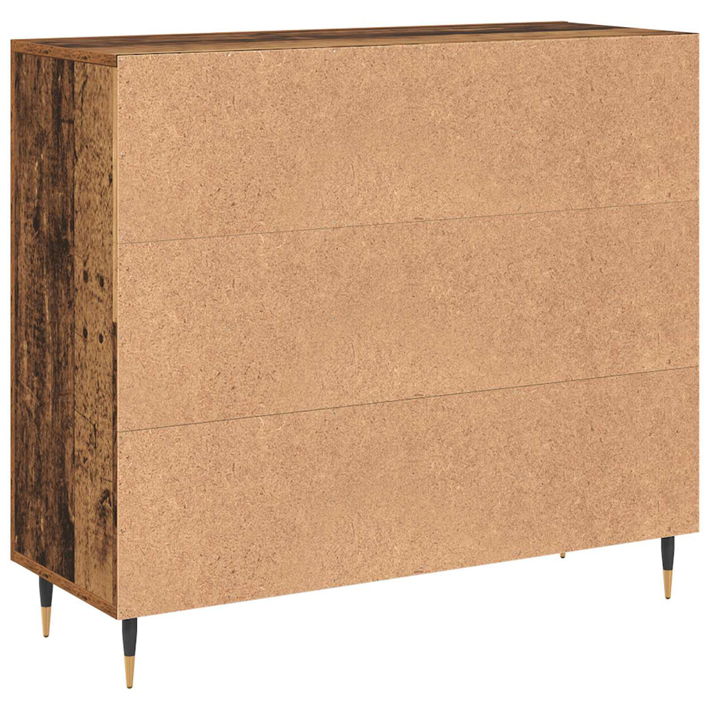 vidaXL Bufet Stare drewno 90 x 34 x 80 cm Materiał drewnopochodny