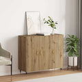 vidaXL Bufet Dąb rzemieślniczy 90 x 34 x 80 cm Materiał drewnopochodny