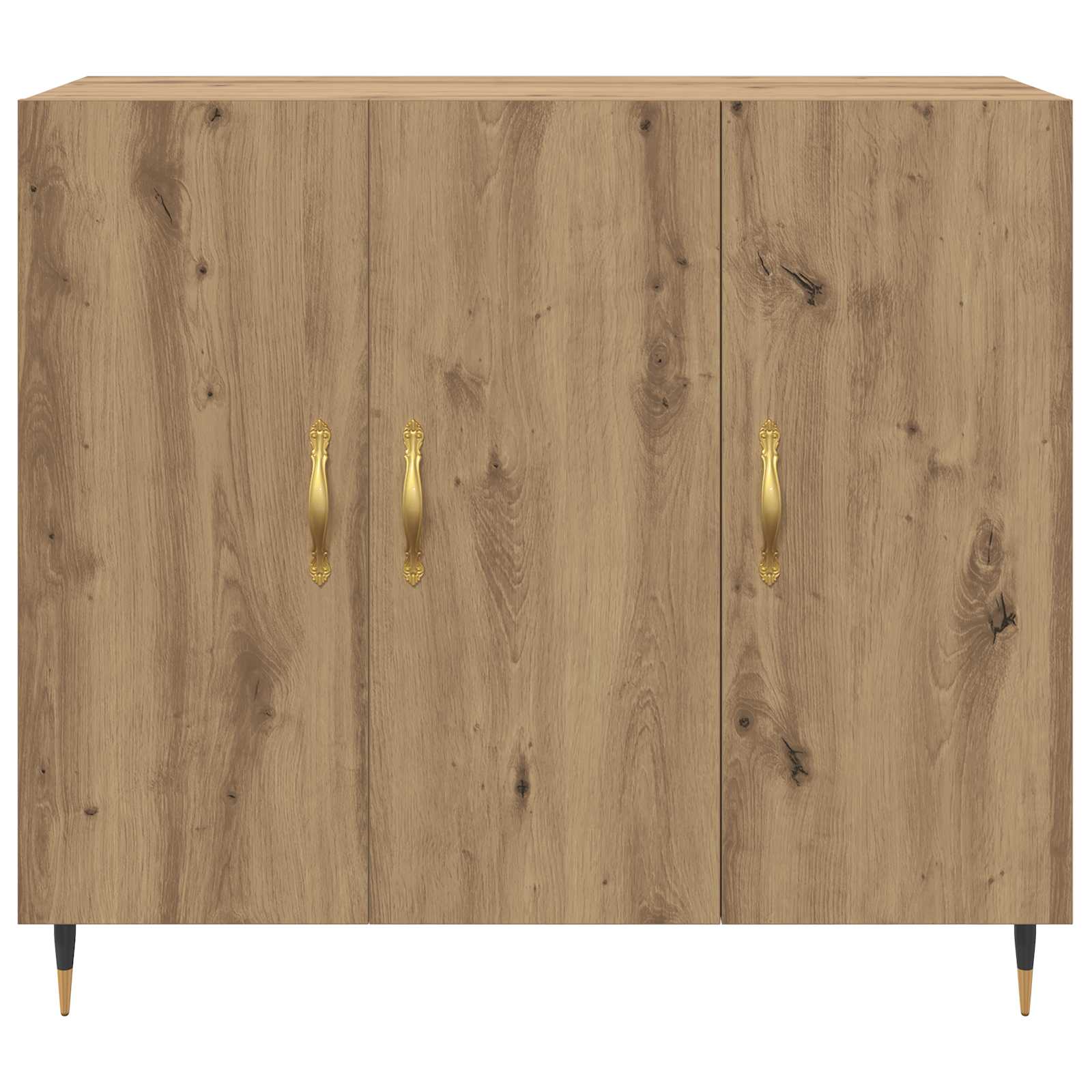 vidaXL Bufet Dąb rzemieślniczy 90 x 34 x 80 cm Materiał drewnopochodny