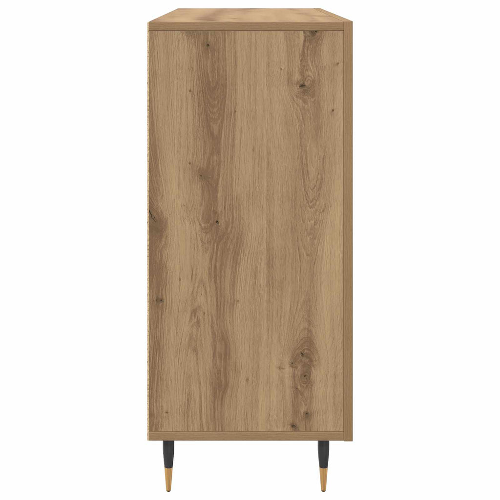 vidaXL Bufet Dąb rzemieślniczy 90 x 34 x 80 cm Materiał drewnopochodny