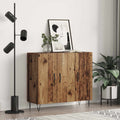 vidaXL Bufet Stare drewno 90 x 32,5 x 80 cm Materiał drewnopochodny