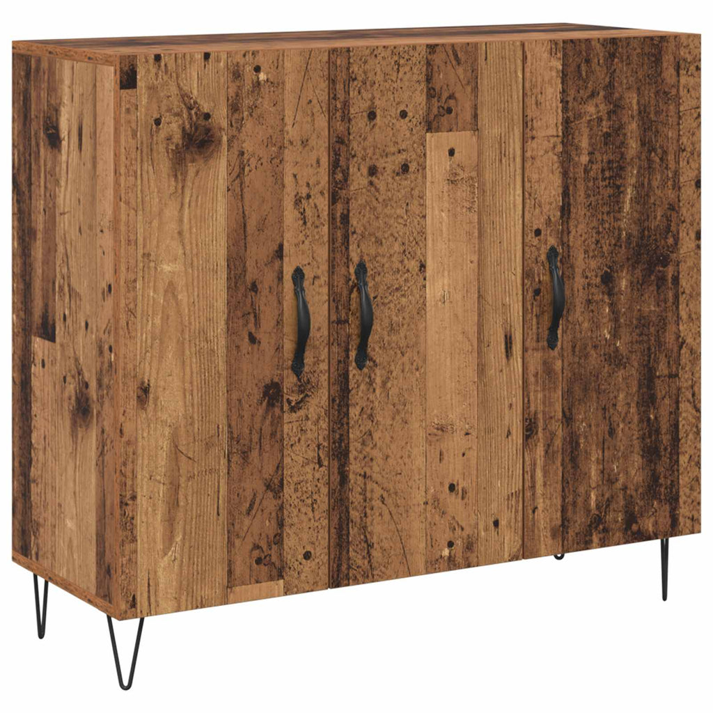 vidaXL Bufet Stare drewno 90 x 32,5 x 80 cm Materiał drewnopochodny
