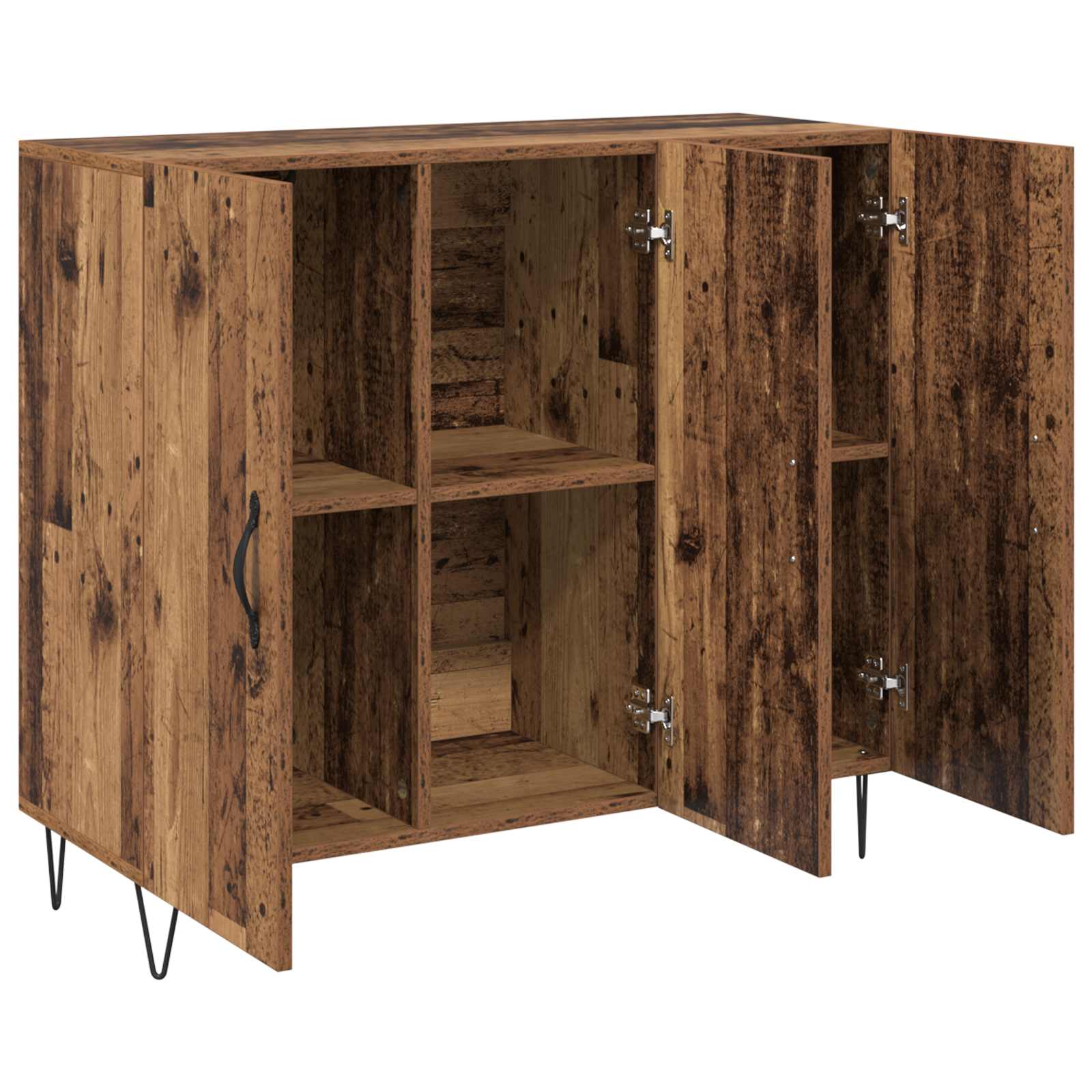 vidaXL Bufet Stare drewno 90 x 32,5 x 80 cm Materiał drewnopochodny