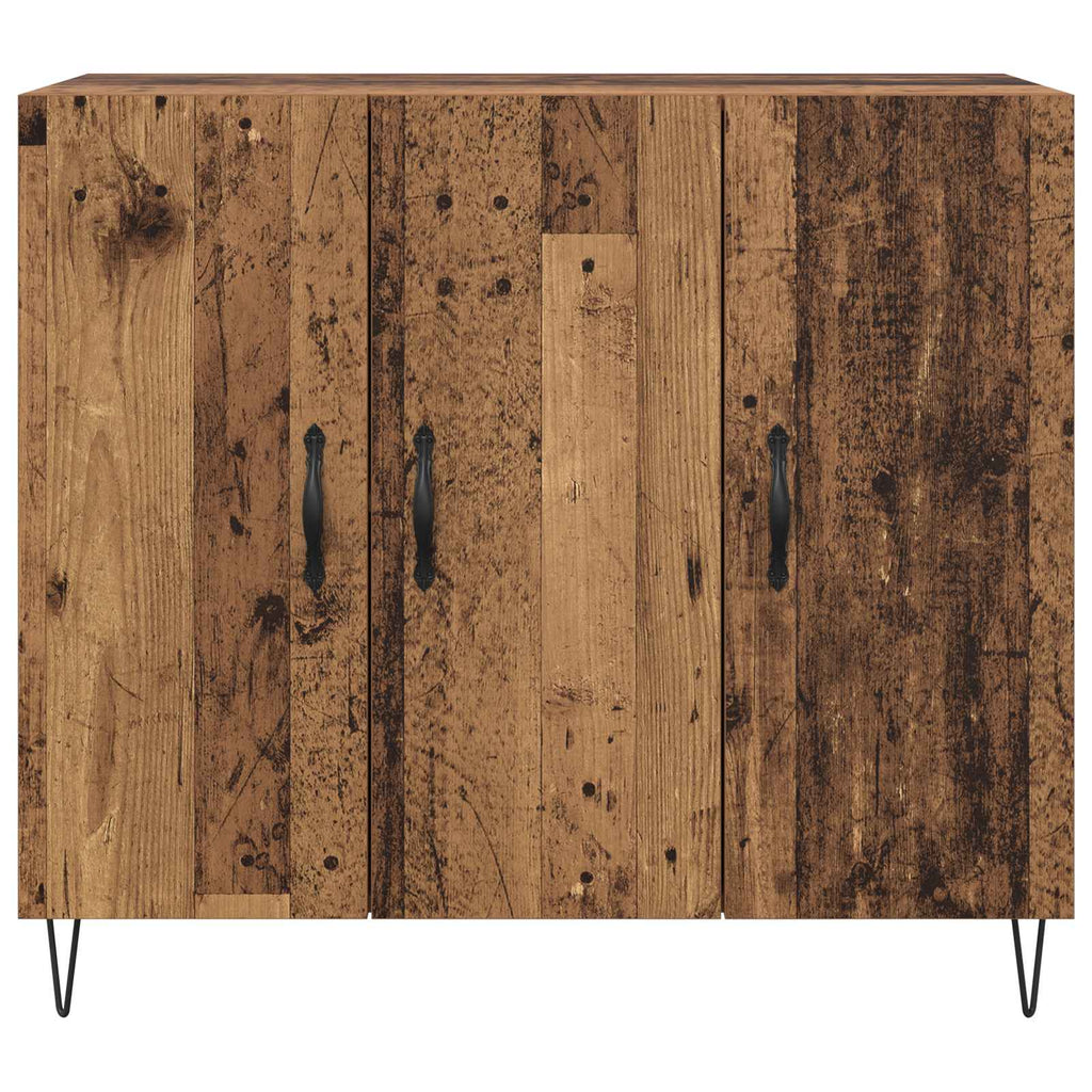 vidaXL Bufet Stare drewno 90 x 32,5 x 80 cm Materiał drewnopochodny