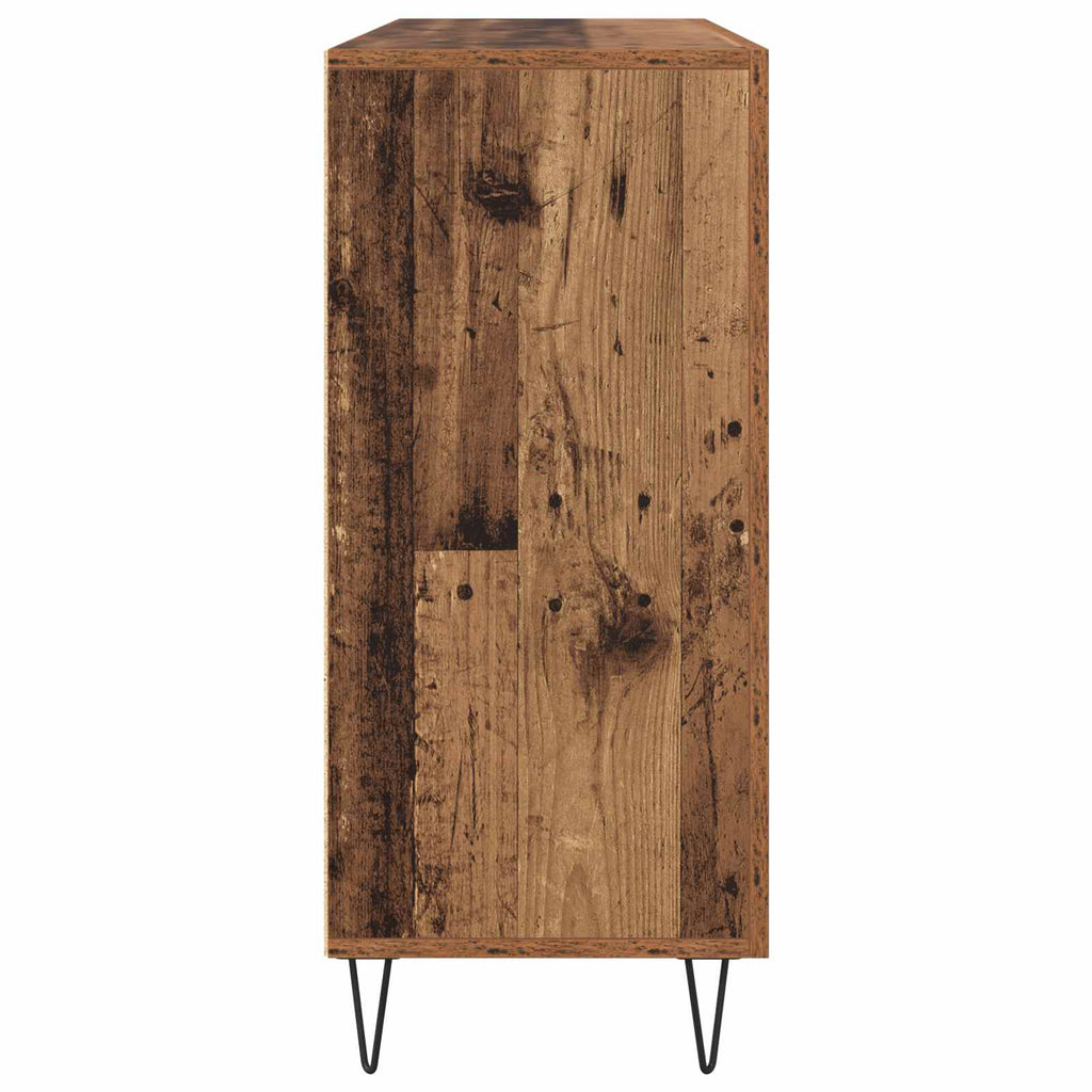 vidaXL Bufet Stare drewno 90 x 32,5 x 80 cm Materiał drewnopochodny