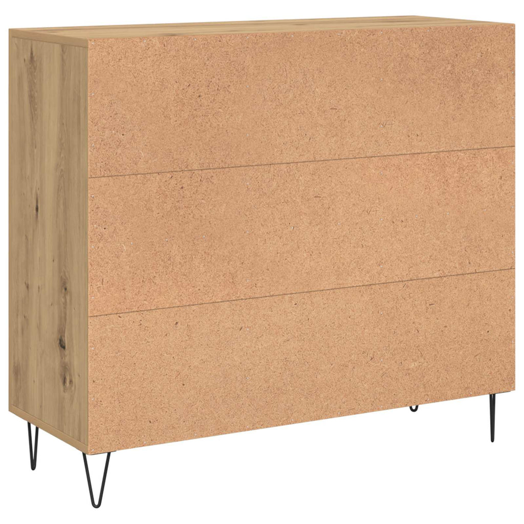 vidaXL Bufet Dąb rzemieślniczy 90 x 32,5 x 80 cm