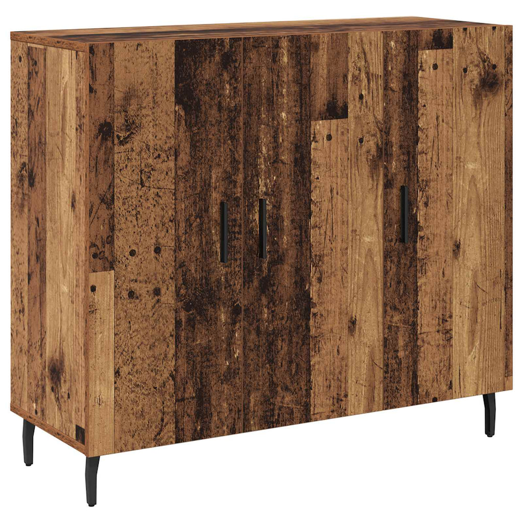 vidaXL Bufet Stare drewno 90 x 34 x 80 cm Materiał drewnopochodny