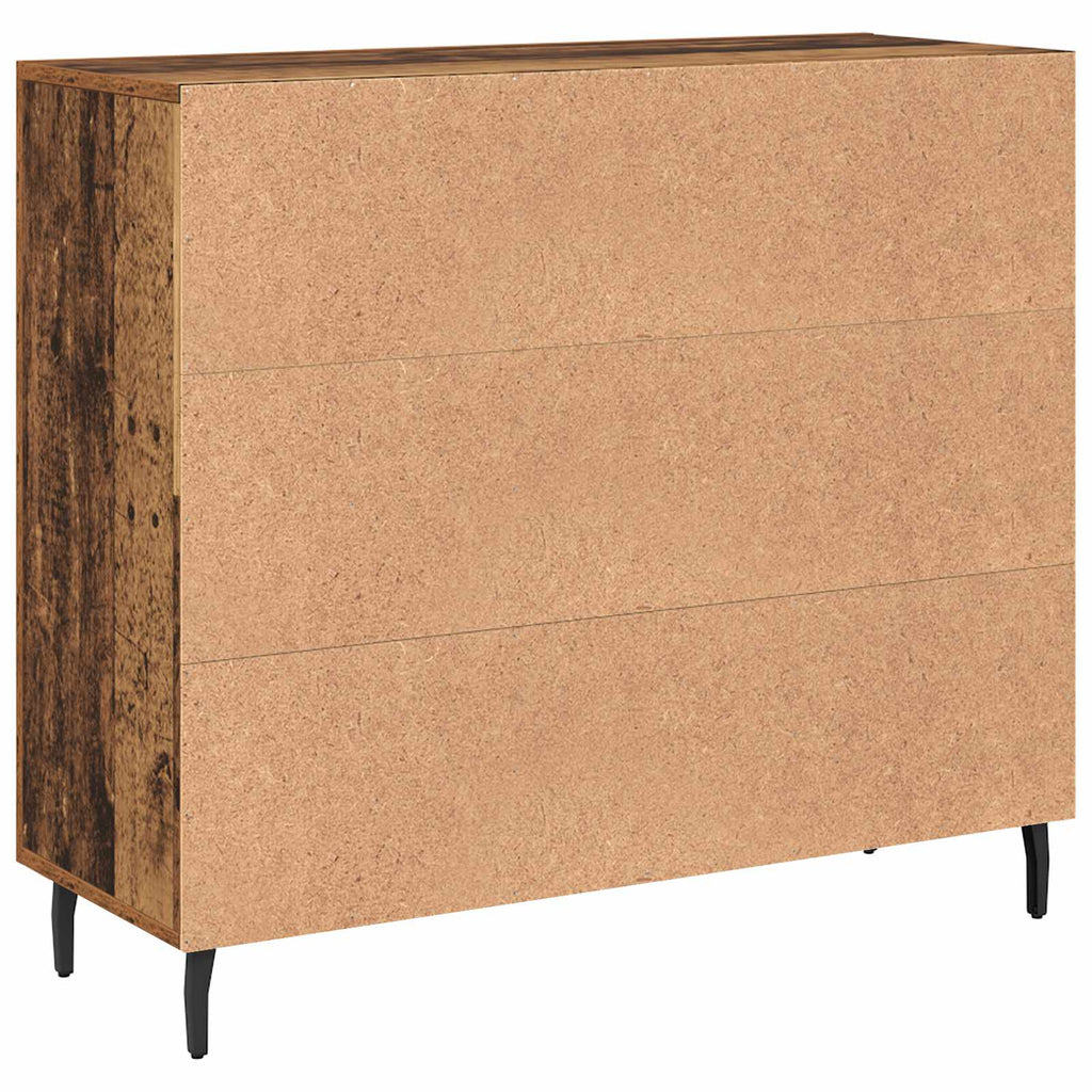 vidaXL Bufet Stare drewno 90 x 34 x 80 cm Materiał drewnopochodny