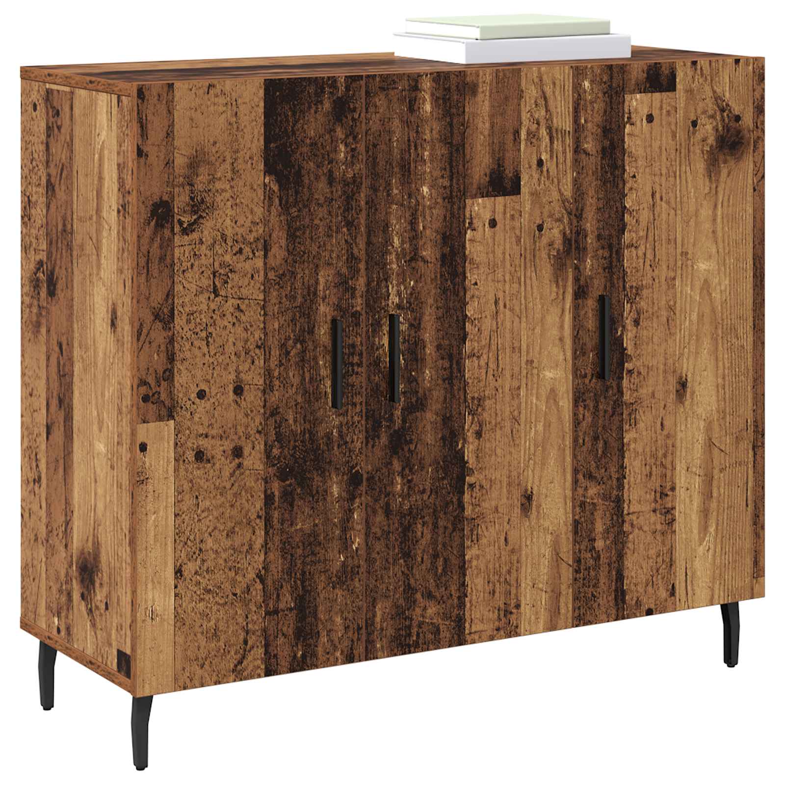 vidaXL Bufet Stare drewno 90 x 34 x 80 cm Materiał drewnopochodny