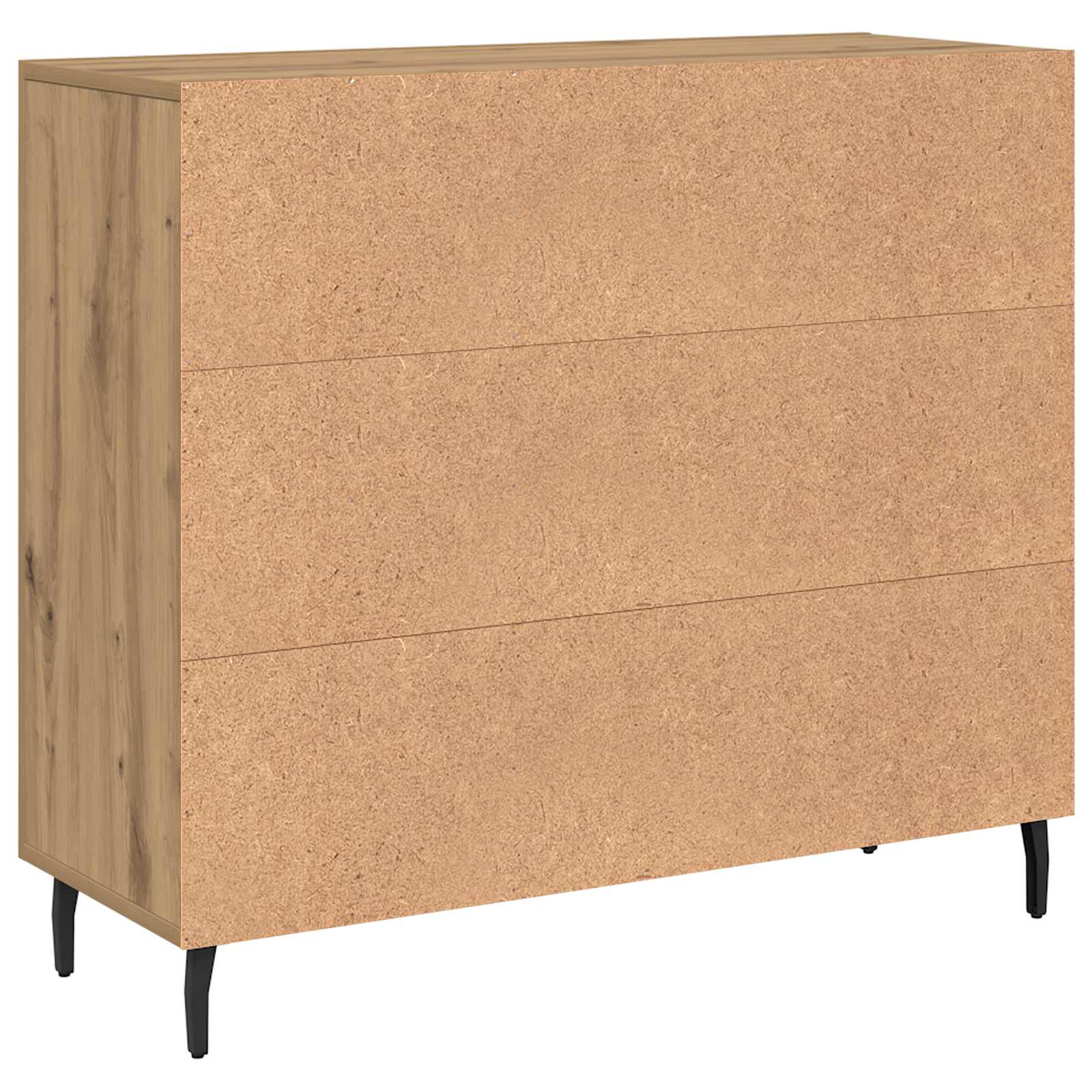 vidaXL Bufet Dąb rzemieślniczy 90 x 34 x 80 cm Materiał drewnopochodny