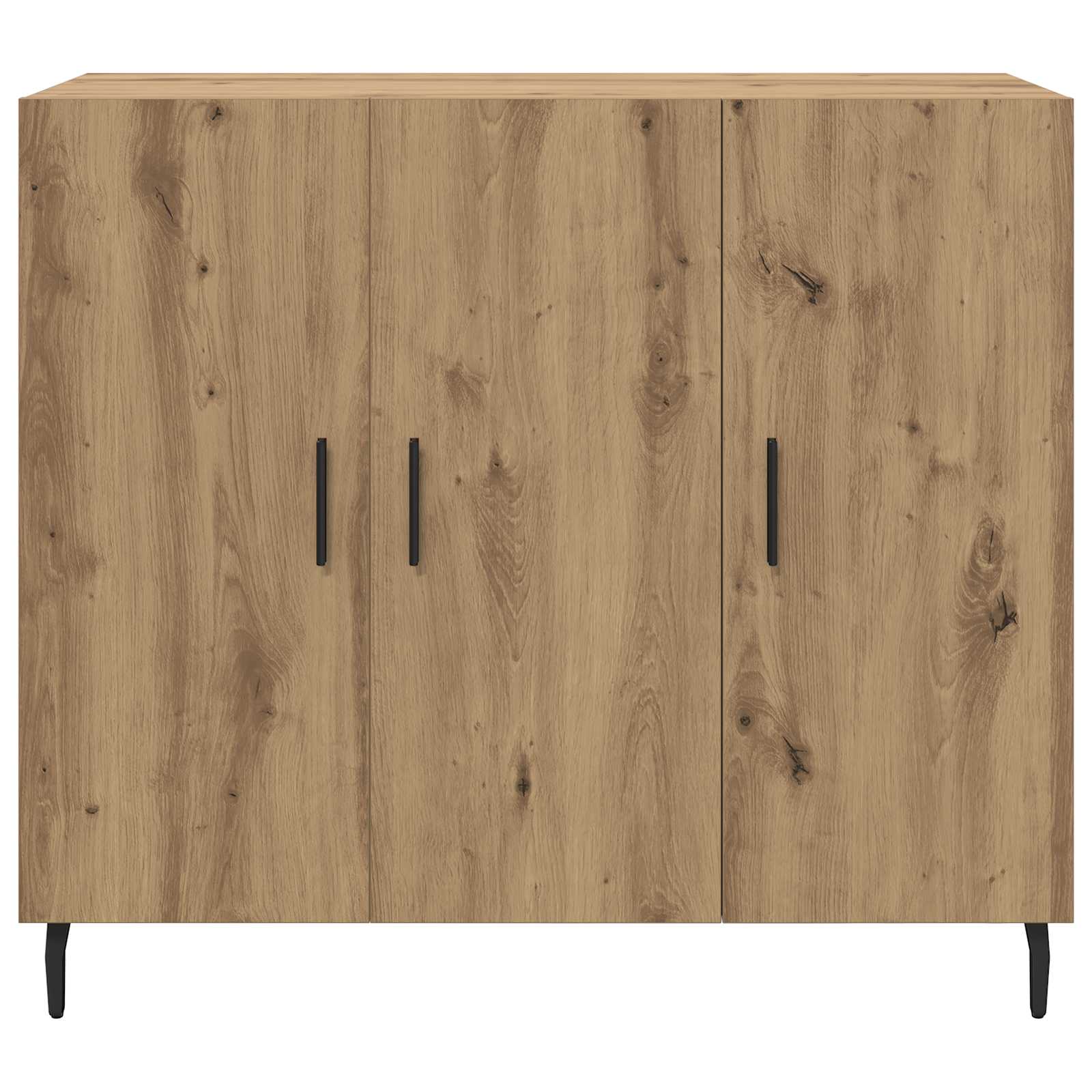 vidaXL Bufet Dąb rzemieślniczy 90 x 34 x 80 cm Materiał drewnopochodny