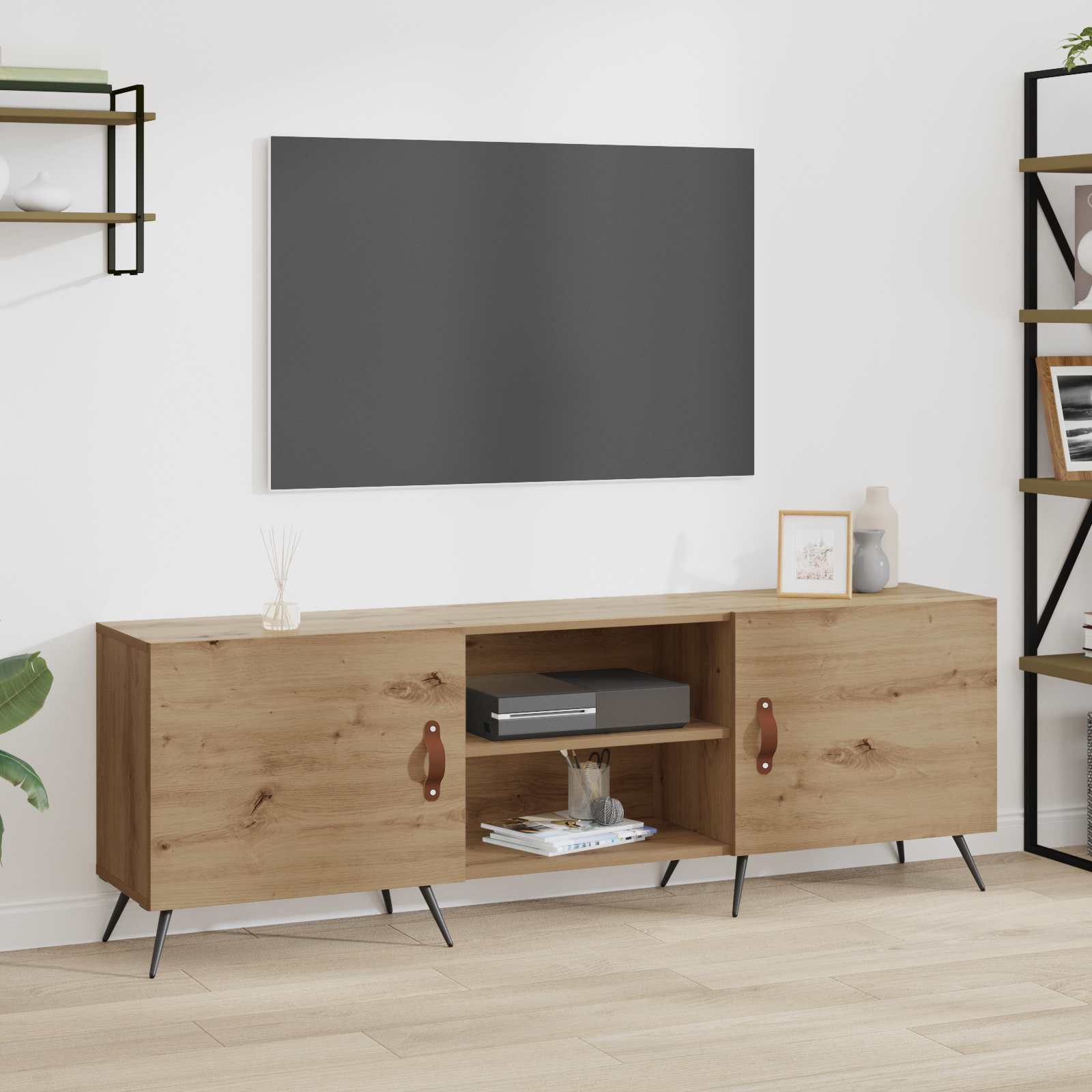 vidaXL Szafka pod telewizor dąb artisan 150 x 30 x 50 cm
