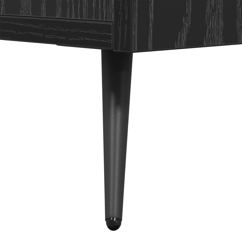 vidaXL Szafka pod telewizor Czarny dąb 150 x 30 x 50 cm