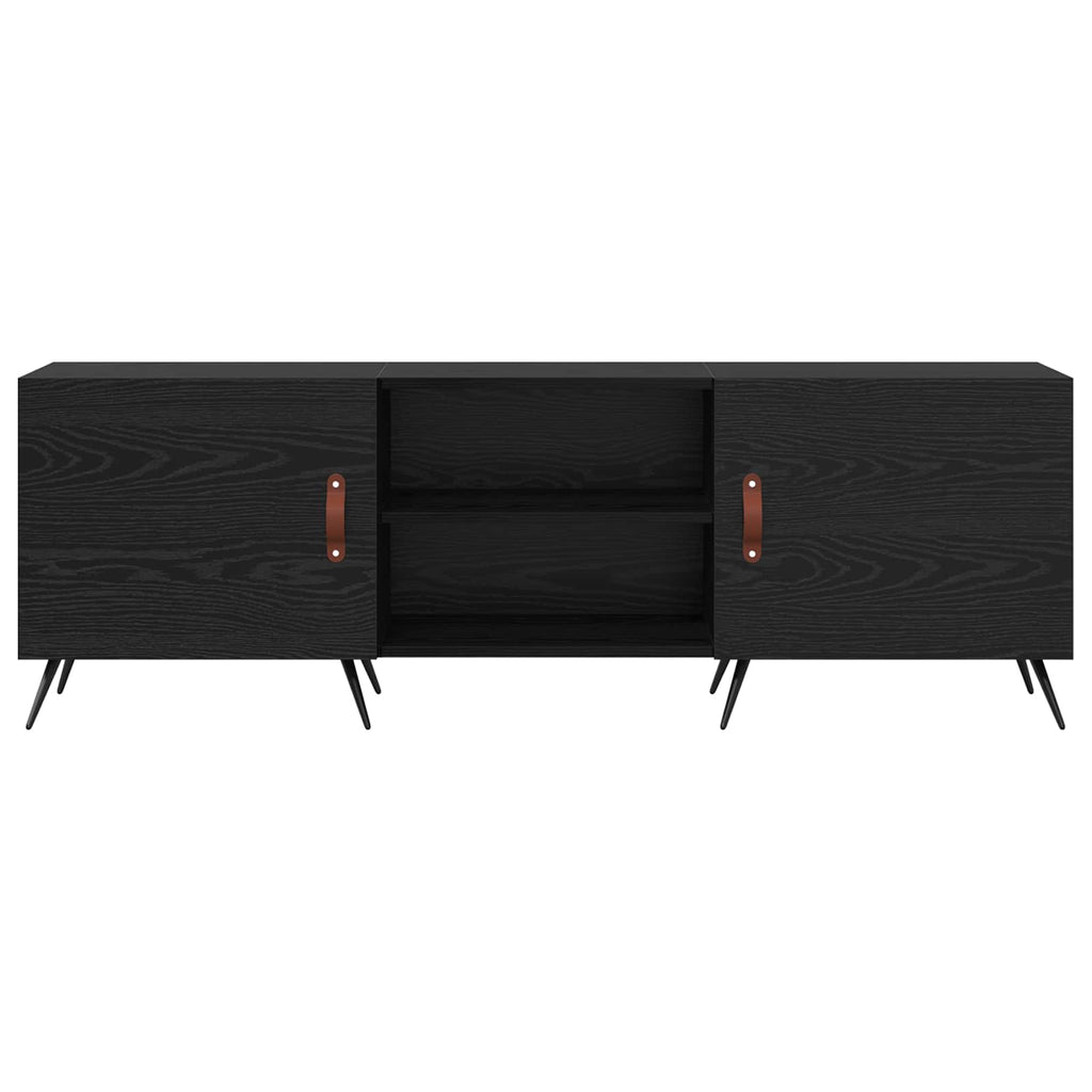 vidaXL Szafka pod telewizor Czarny dąb 150 x 30 x 50 cm