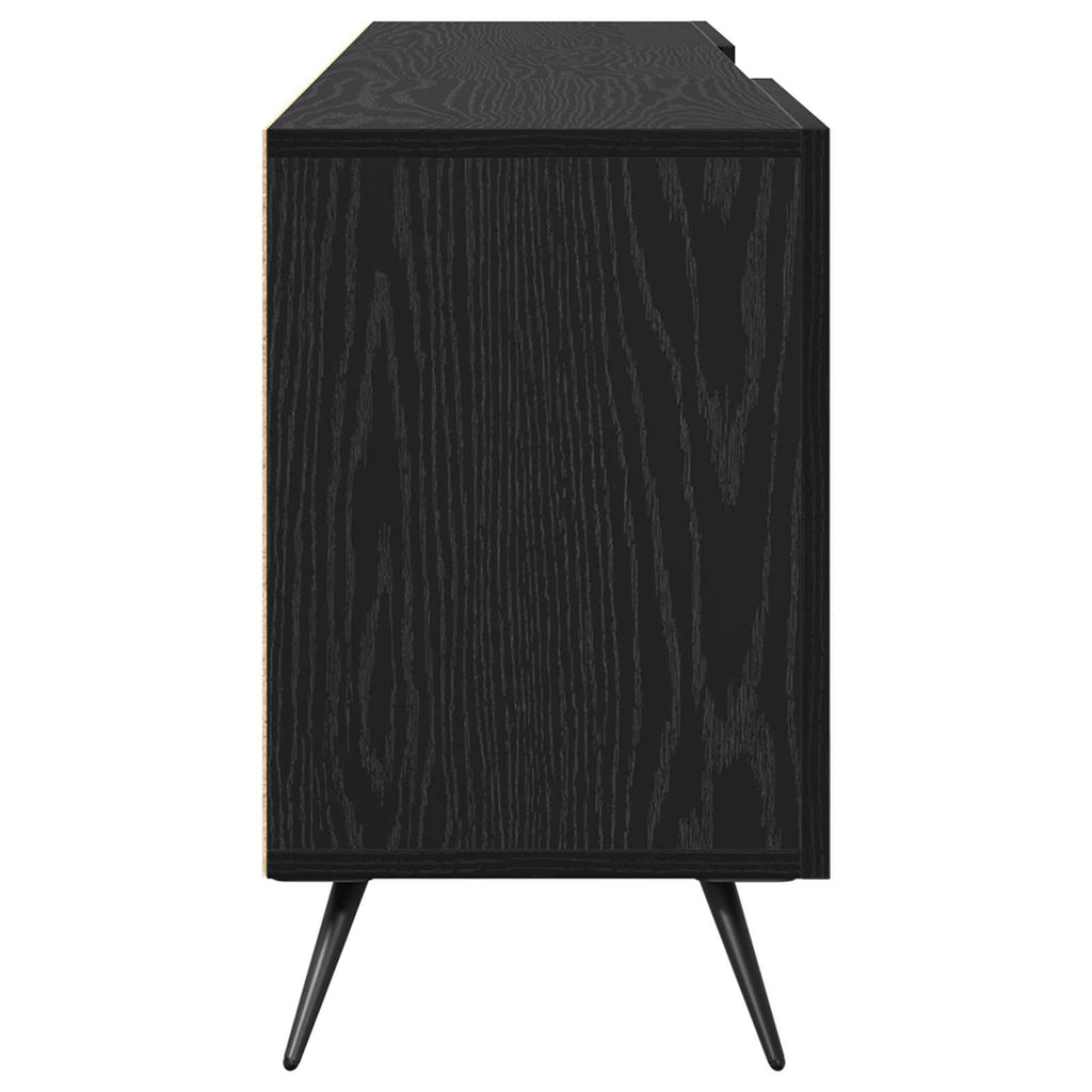 vidaXL Szafka pod telewizor Czarny dąb 150 x 30 x 50 cm