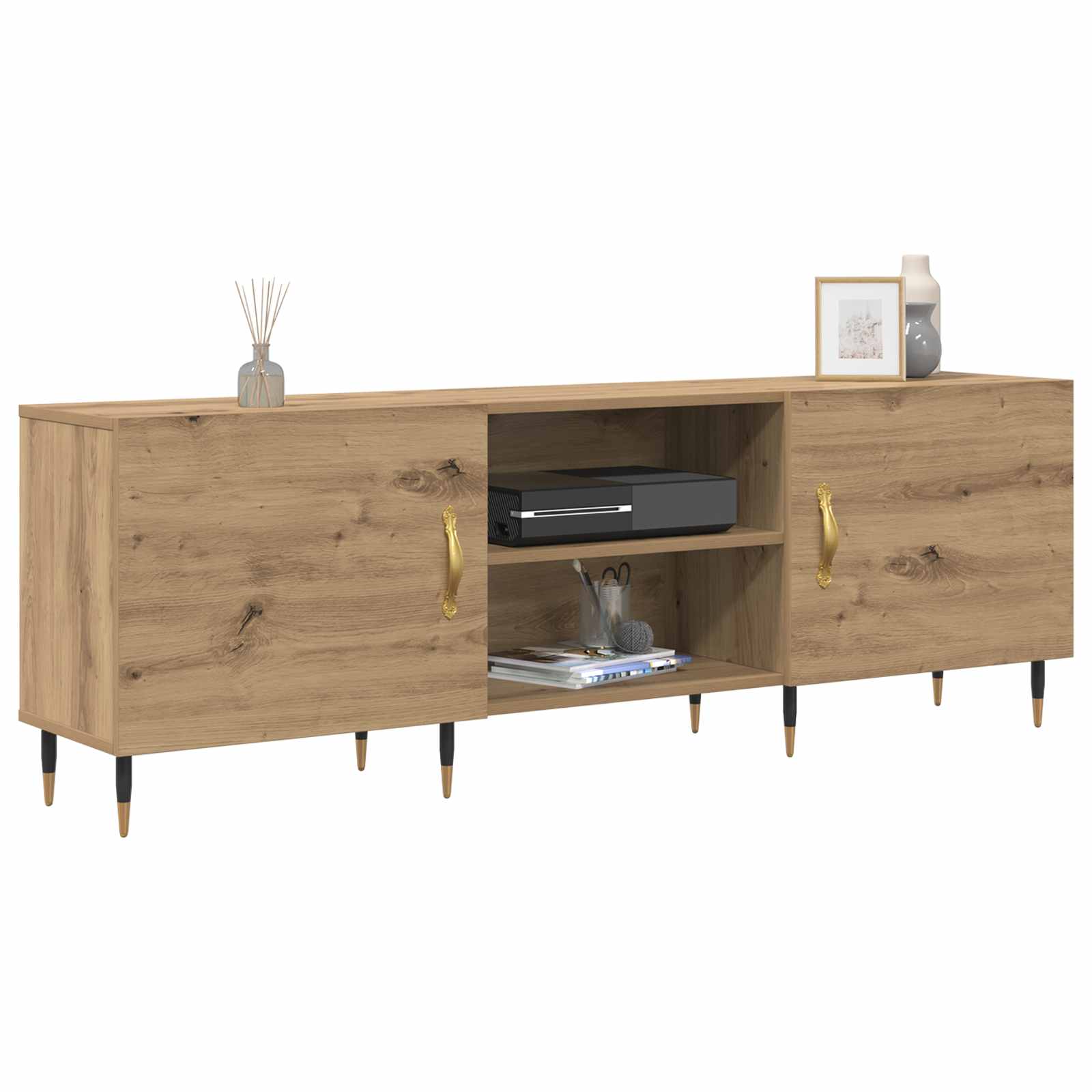 vidaXL Szafka pod telewizor dąb artisan 150 x 30 x 50 cm