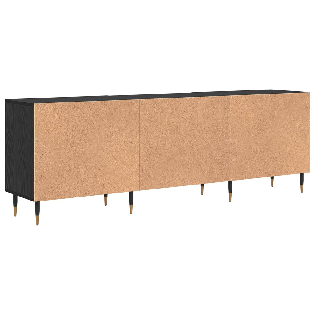 vidaXL Szafka pod telewizor Czarny dąb 150 x 30 x 50 cm