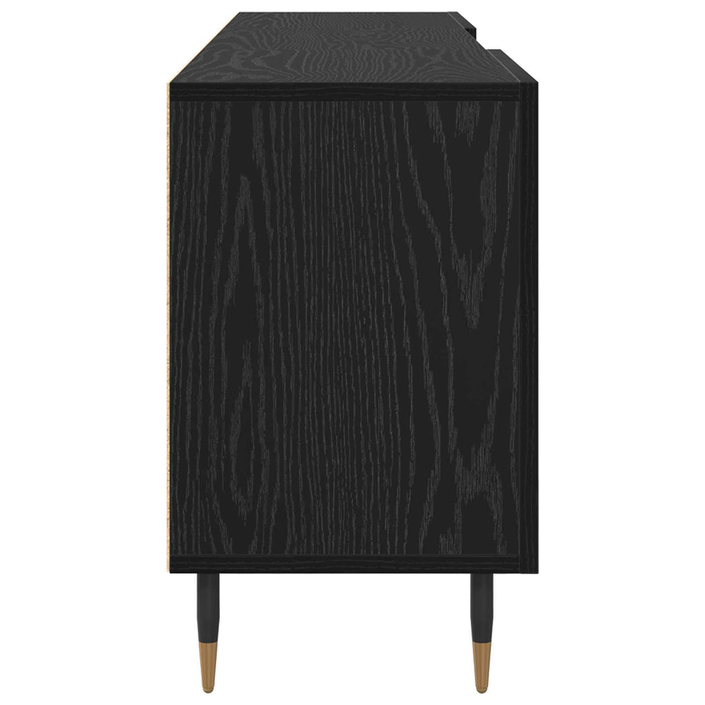 vidaXL Szafka pod telewizor Czarny dąb 150 x 30 x 50 cm