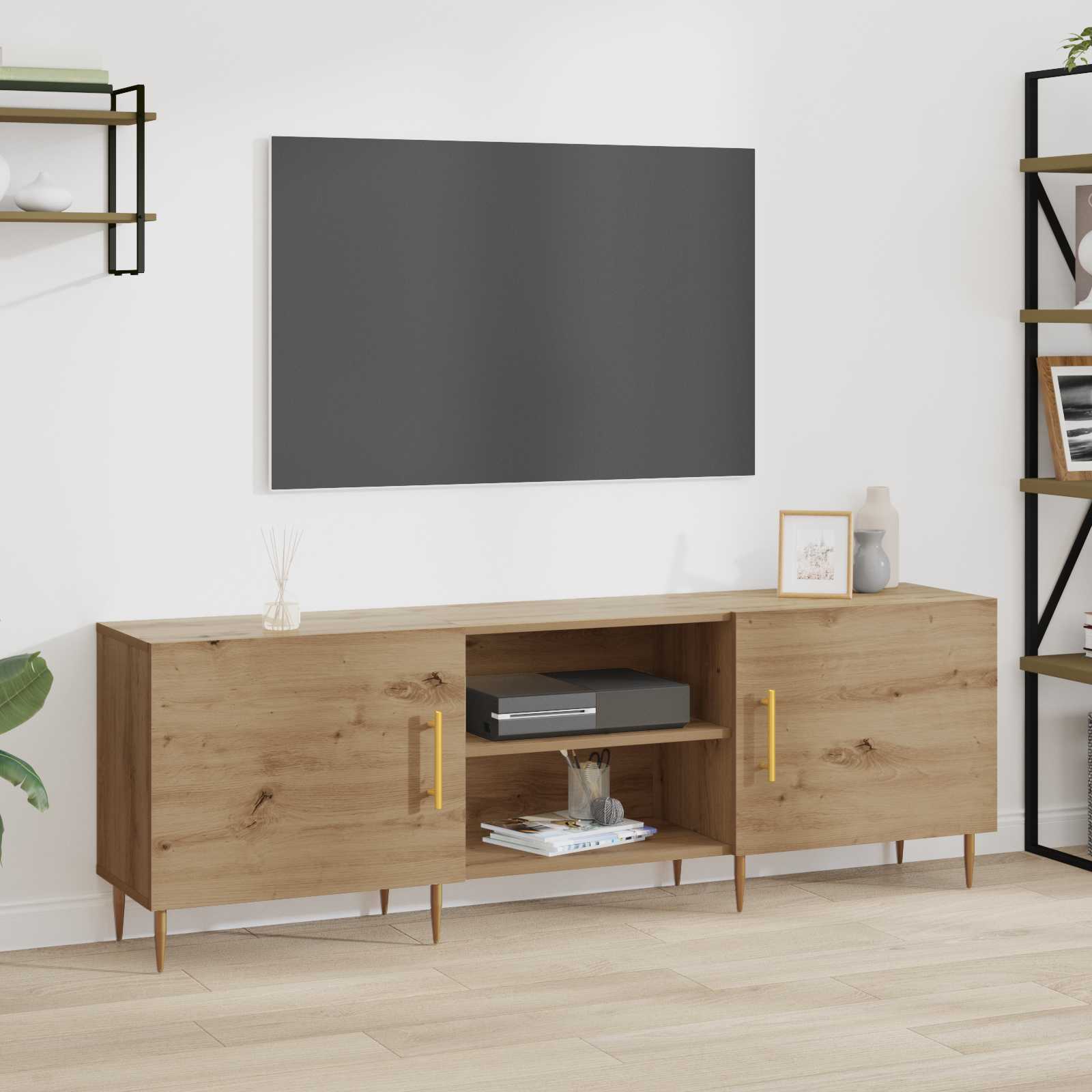 vidaXL Szafka pod telewizor dąb artisan 150 x 30 x 50 cm