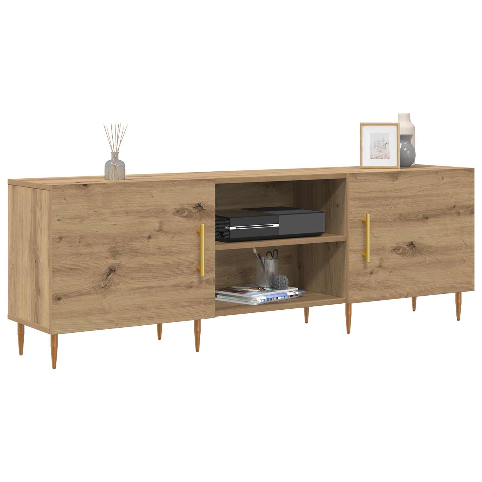 vidaXL Szafka pod telewizor dąb artisan 150 x 30 x 50 cm